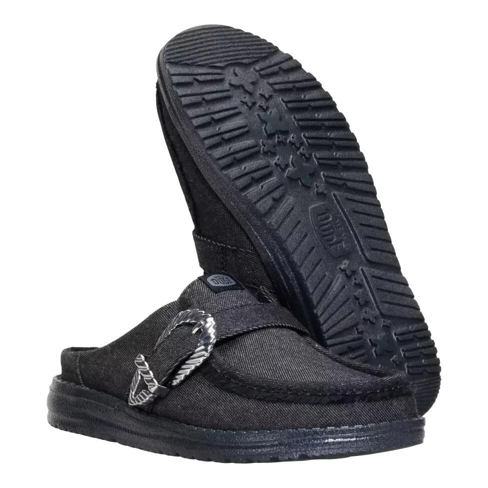 HeyDude Damskie Mokasyny Wendy Slip Buckle Denim 3/6