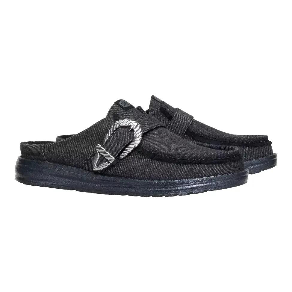 HeyDude Damskie Mokasyny Wendy Slip Buckle Denim 2/6
