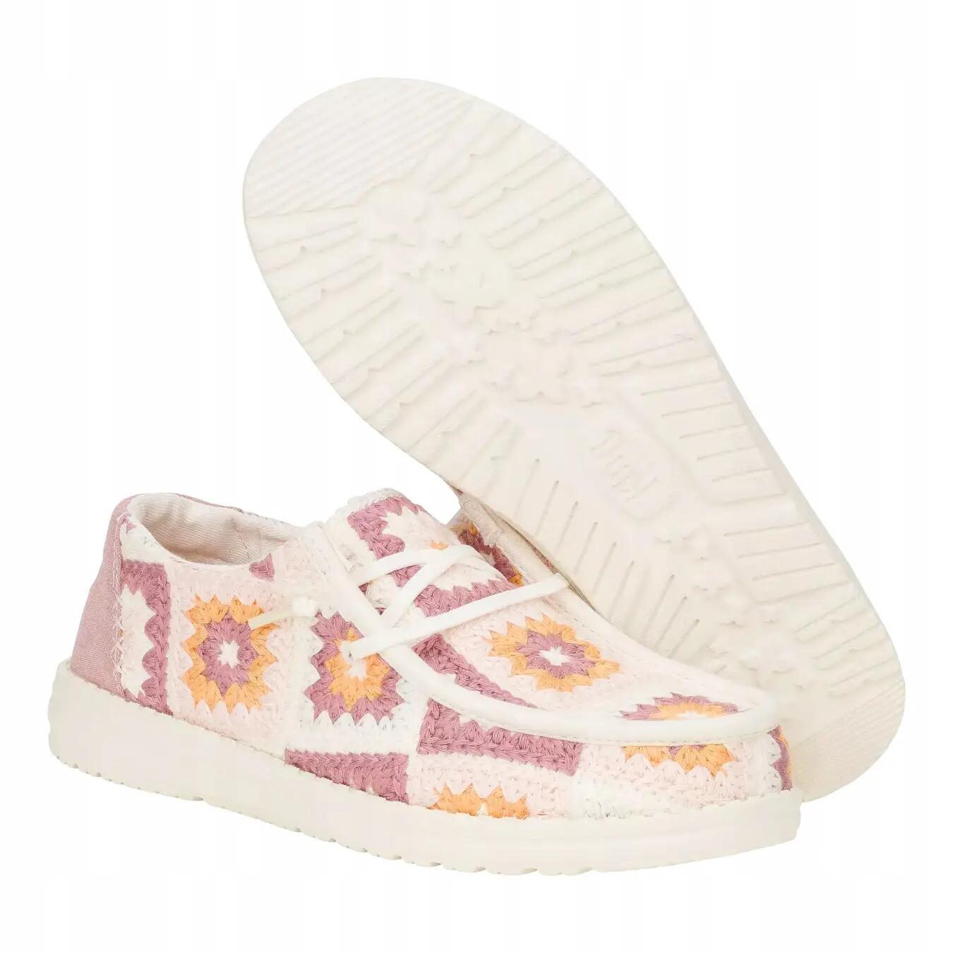 HeyDude Damskie Mokasyny Wendy Cottage Crochet 3/6