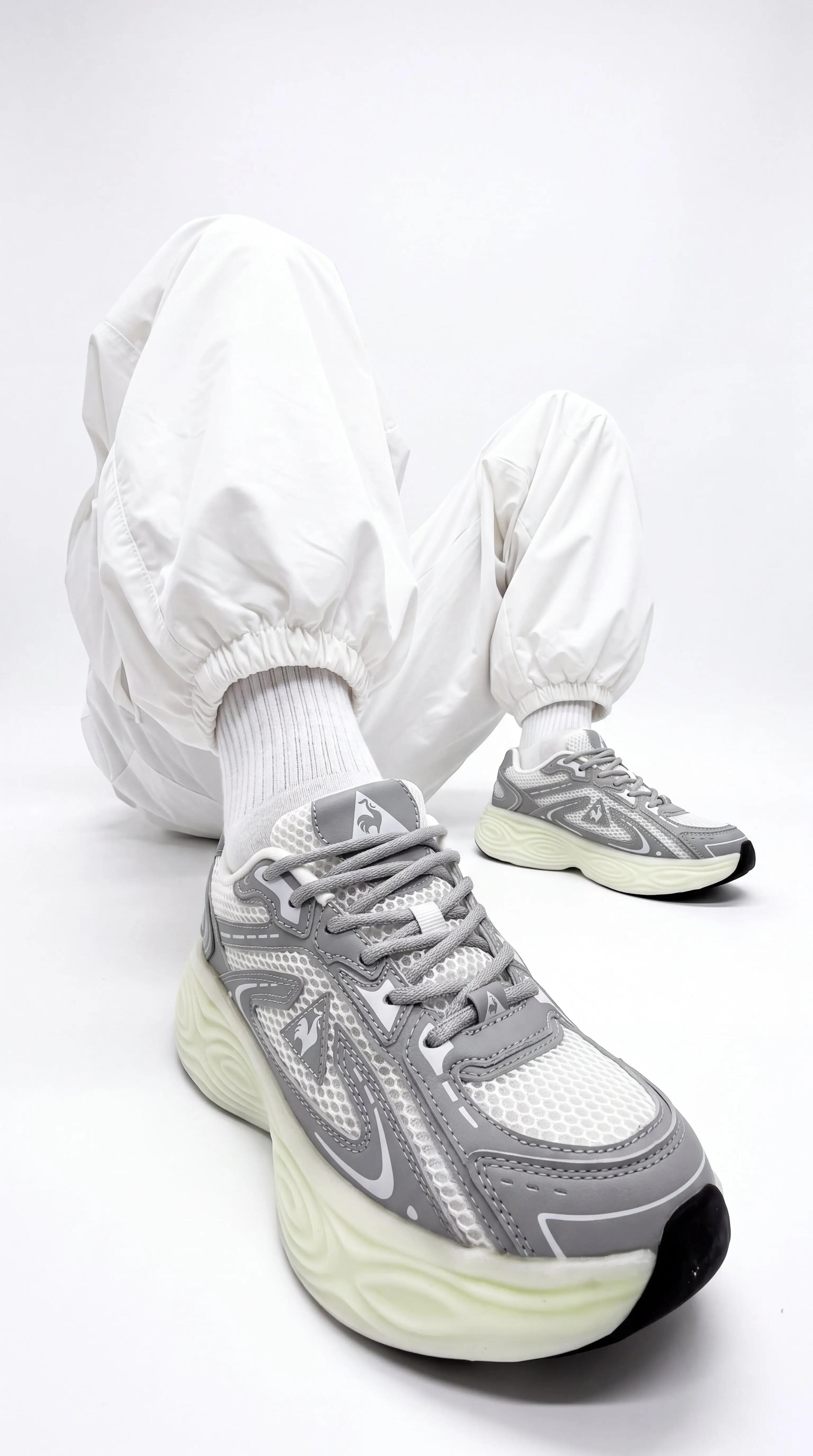 Sneakers running en mesh et cuir effet métallique Beast 5/7