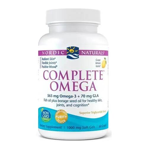 Ácidos gordos essenciais Concentração de memória cerebral Complete Omega 60 pcs 2/2
