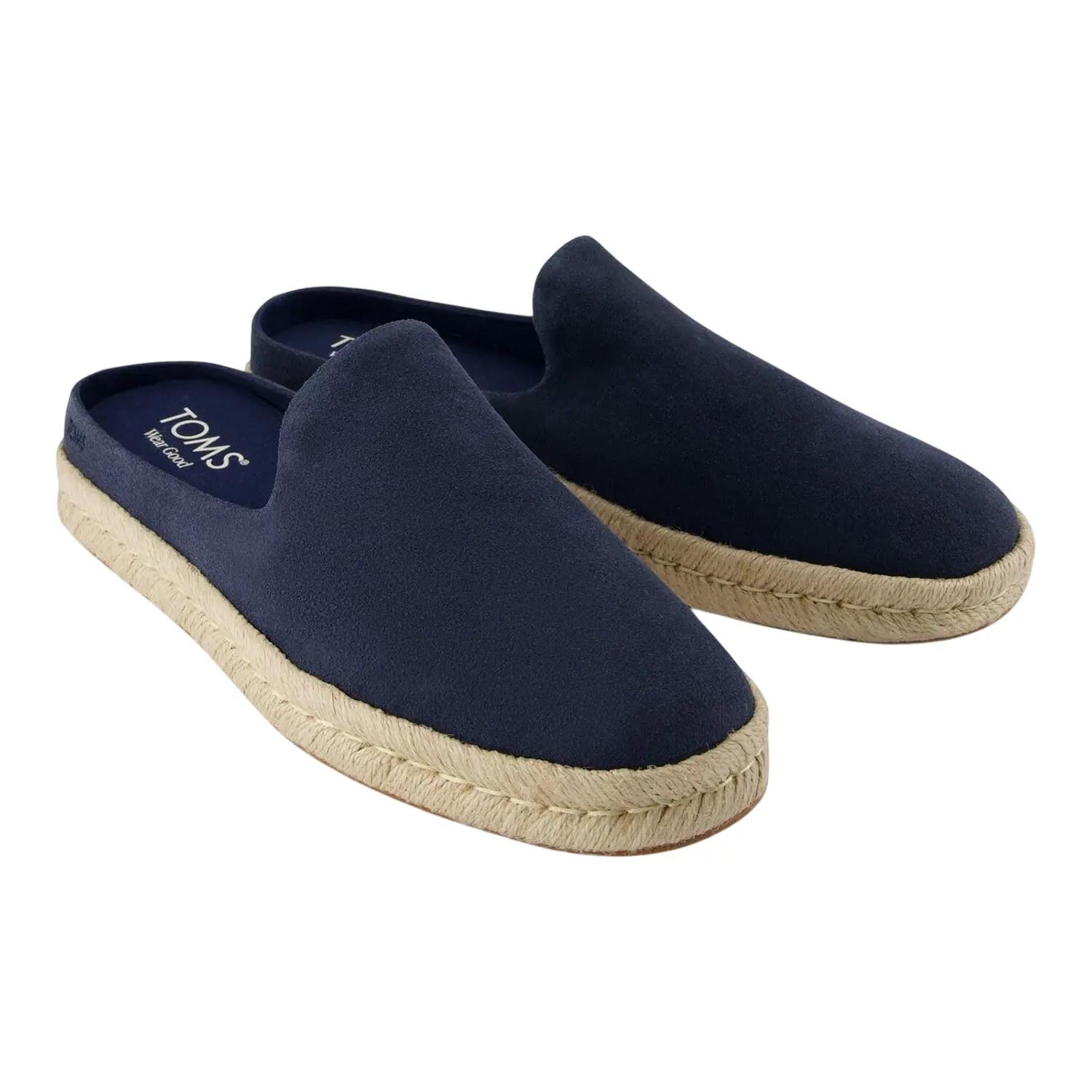 Ciabatte PelleUomo Toms Santiago Blu Navy 6/6