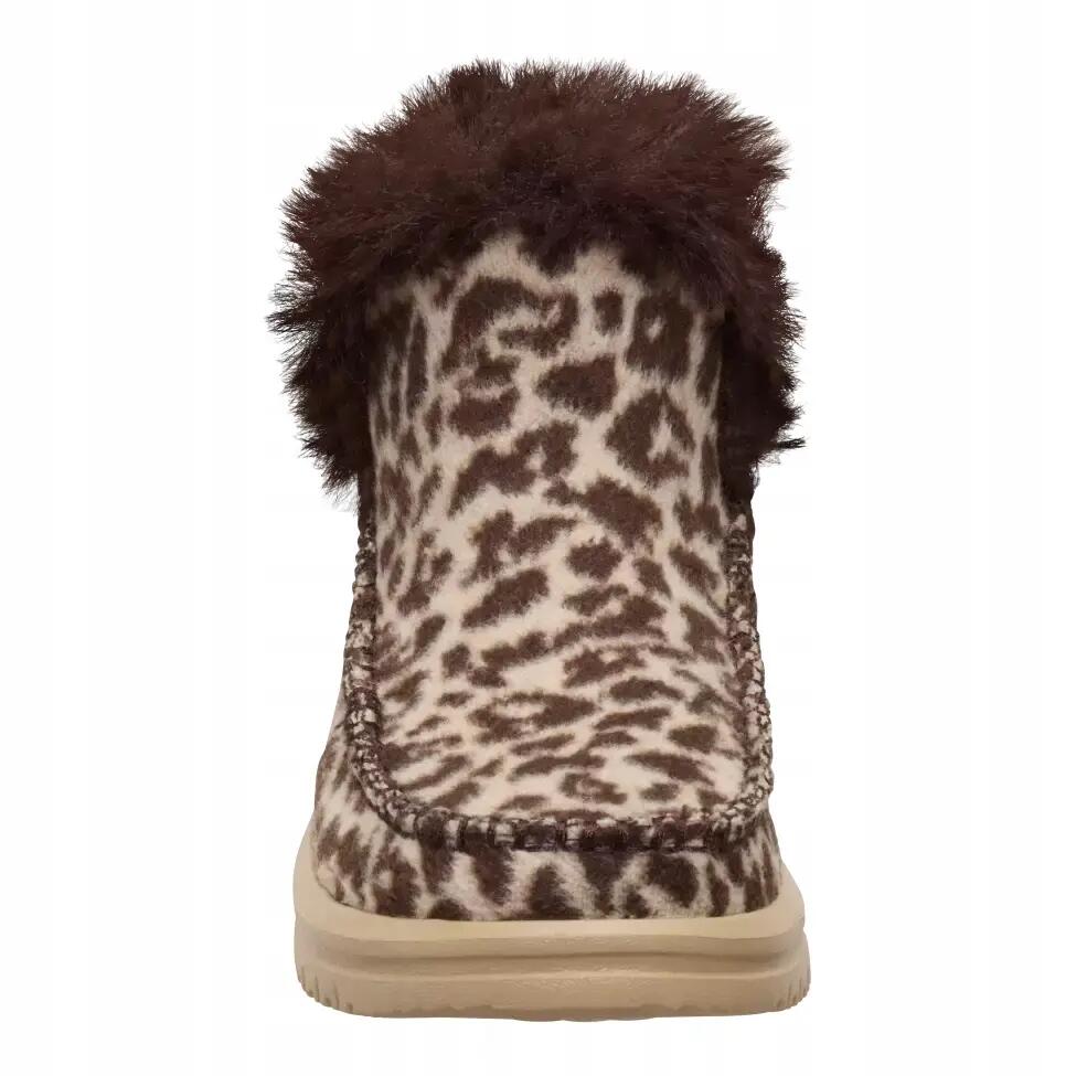 HEYDUDE Damskie Botki Camden Brushed Leopard Cozy 6/6