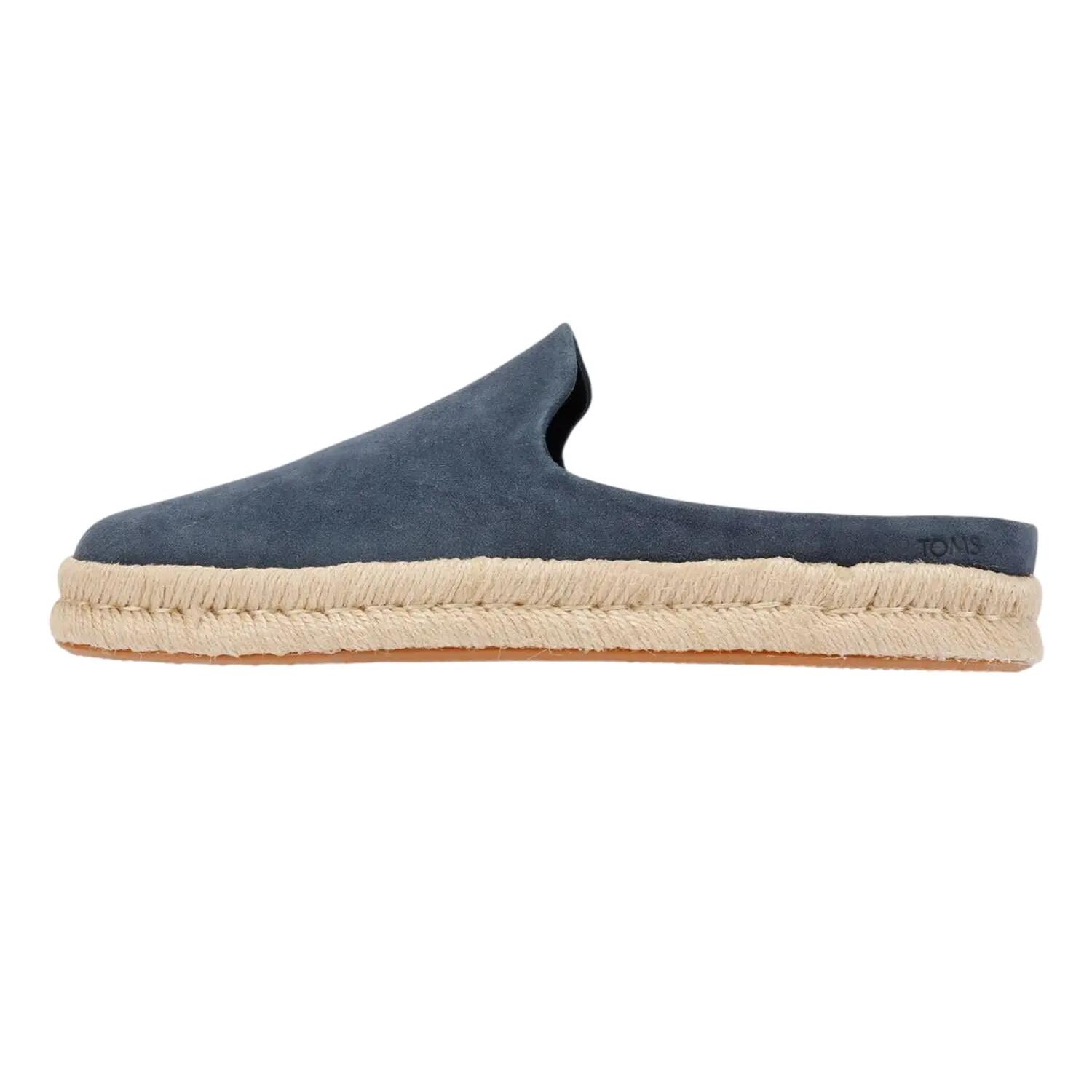 Ciabatte PelleUomo Toms Santiago Blu Navy 3/6