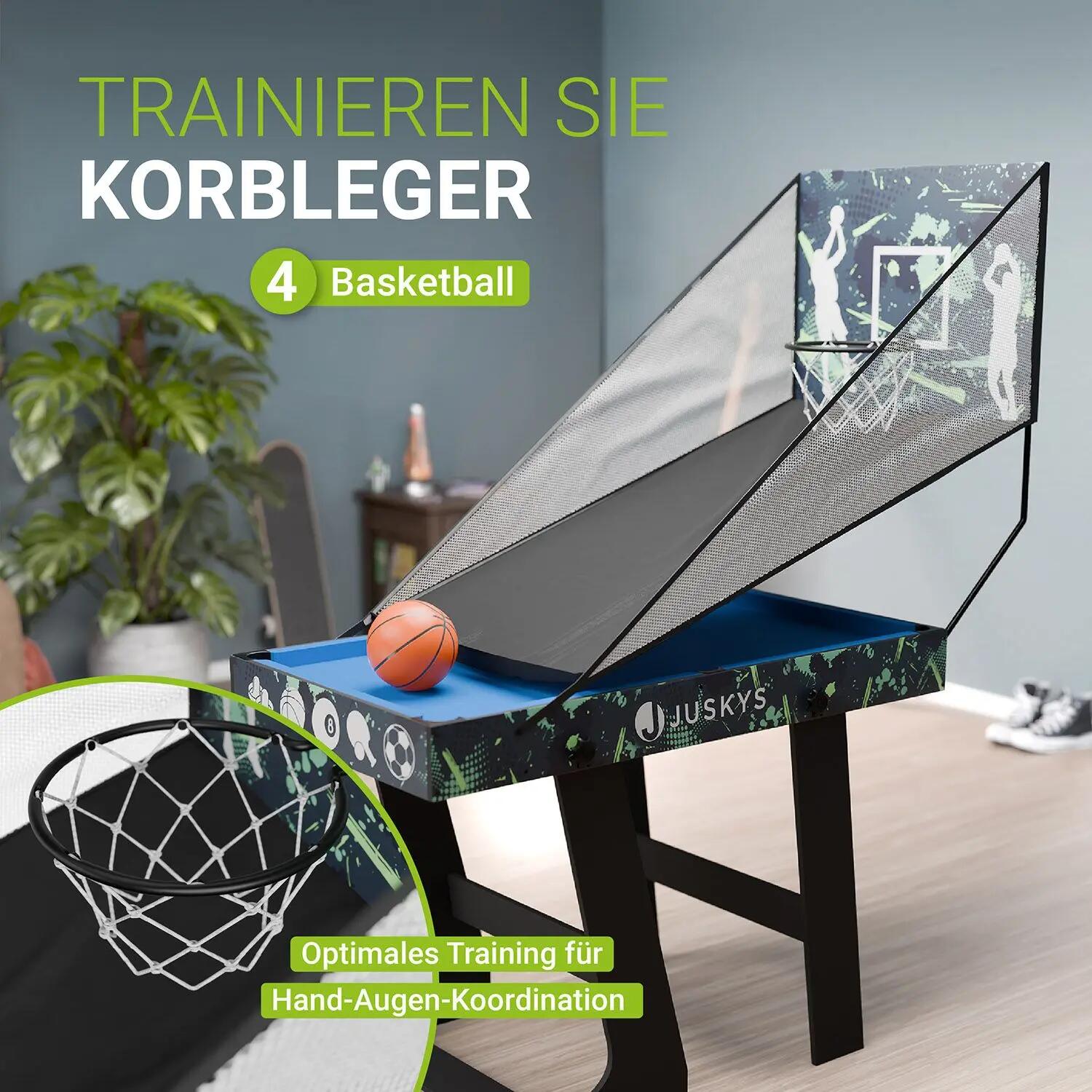 JUSKYS Spieltisch Ballzauber klappbar 5 Spiele in 1 6/7