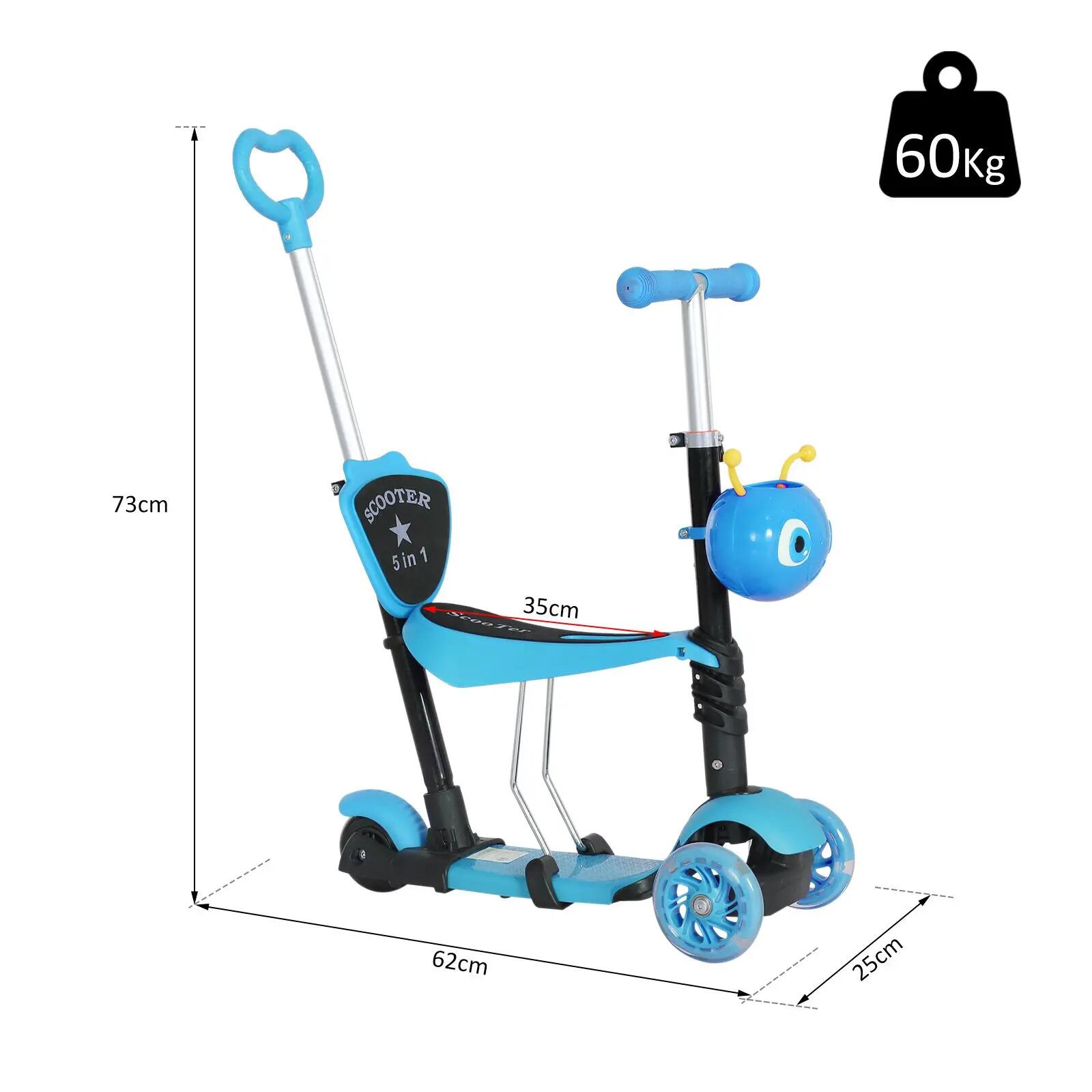 Trottinette enfant 3 roues évolutive 3 en 1 - MIMIZZ 3/5