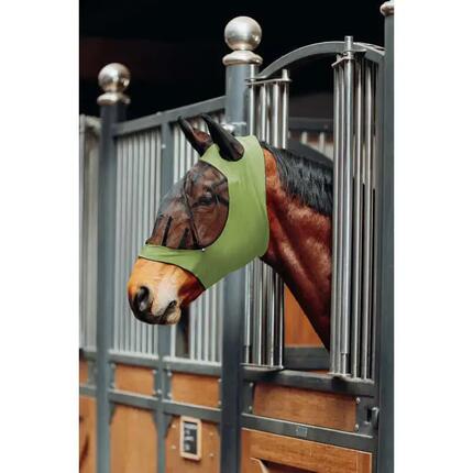 Masque pour cheval anti-insectes souple et extensible Horze