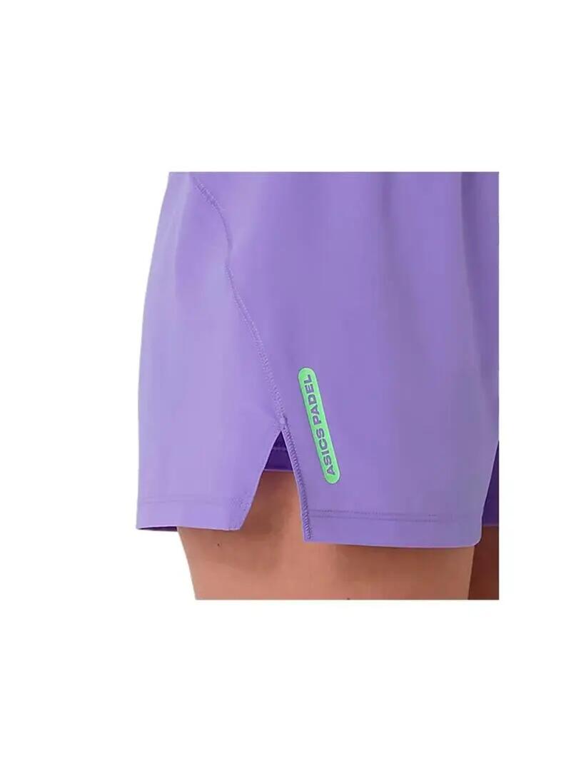 Pantalones cortos para Mujer Asics Court 2-n-1 Morado 6/7