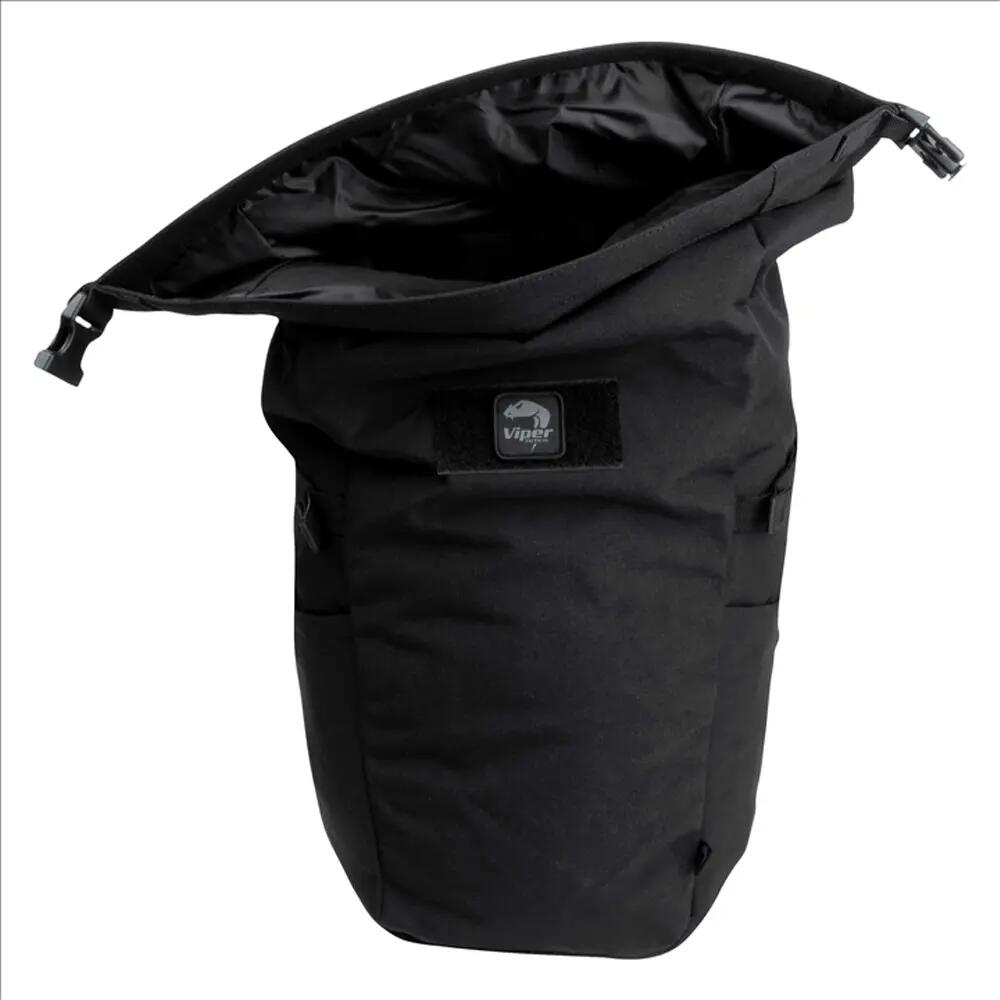Tactical Roll Top 25L Backpack (Black) 5/6