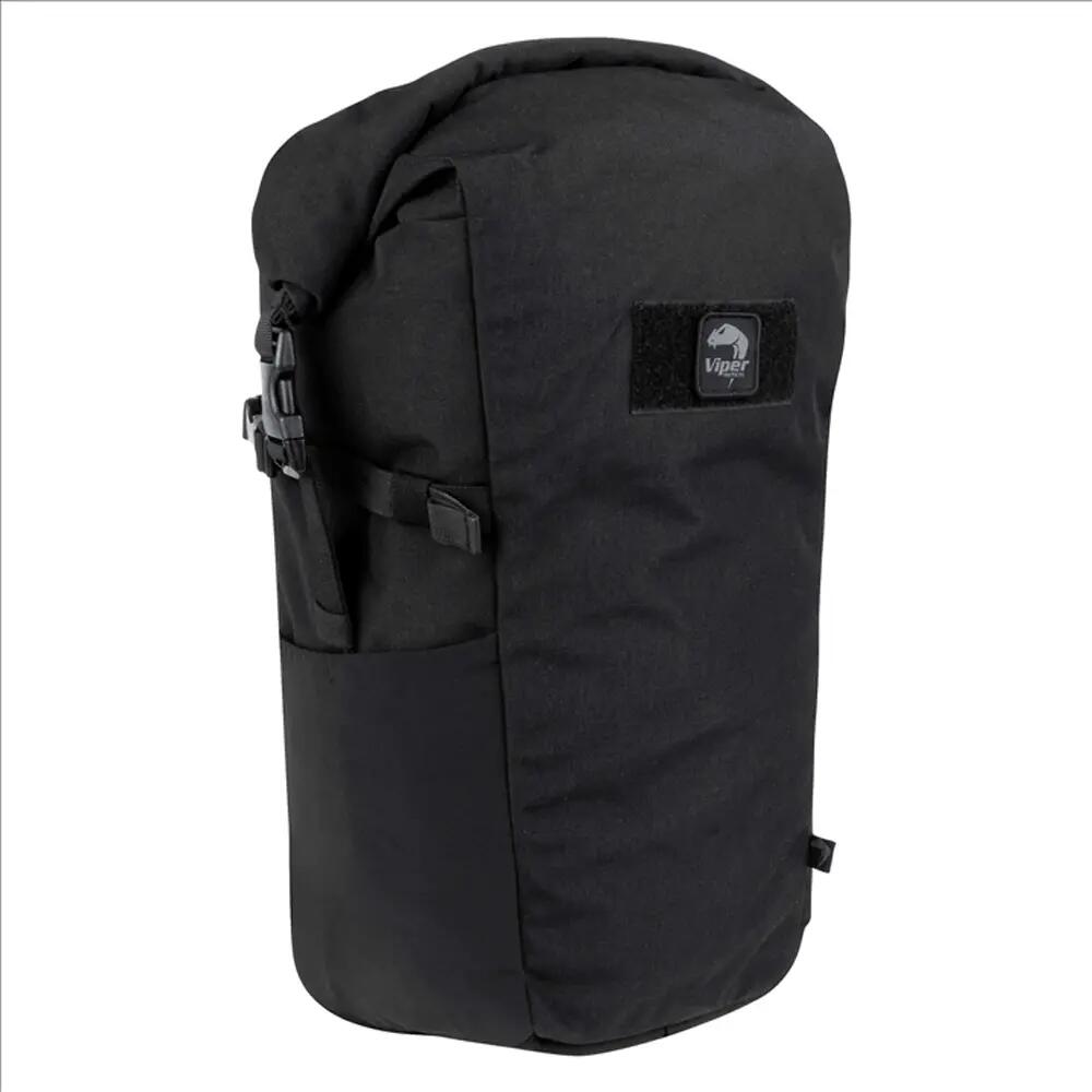 Tactical Roll Top 25L Backpack (Black) 4/6