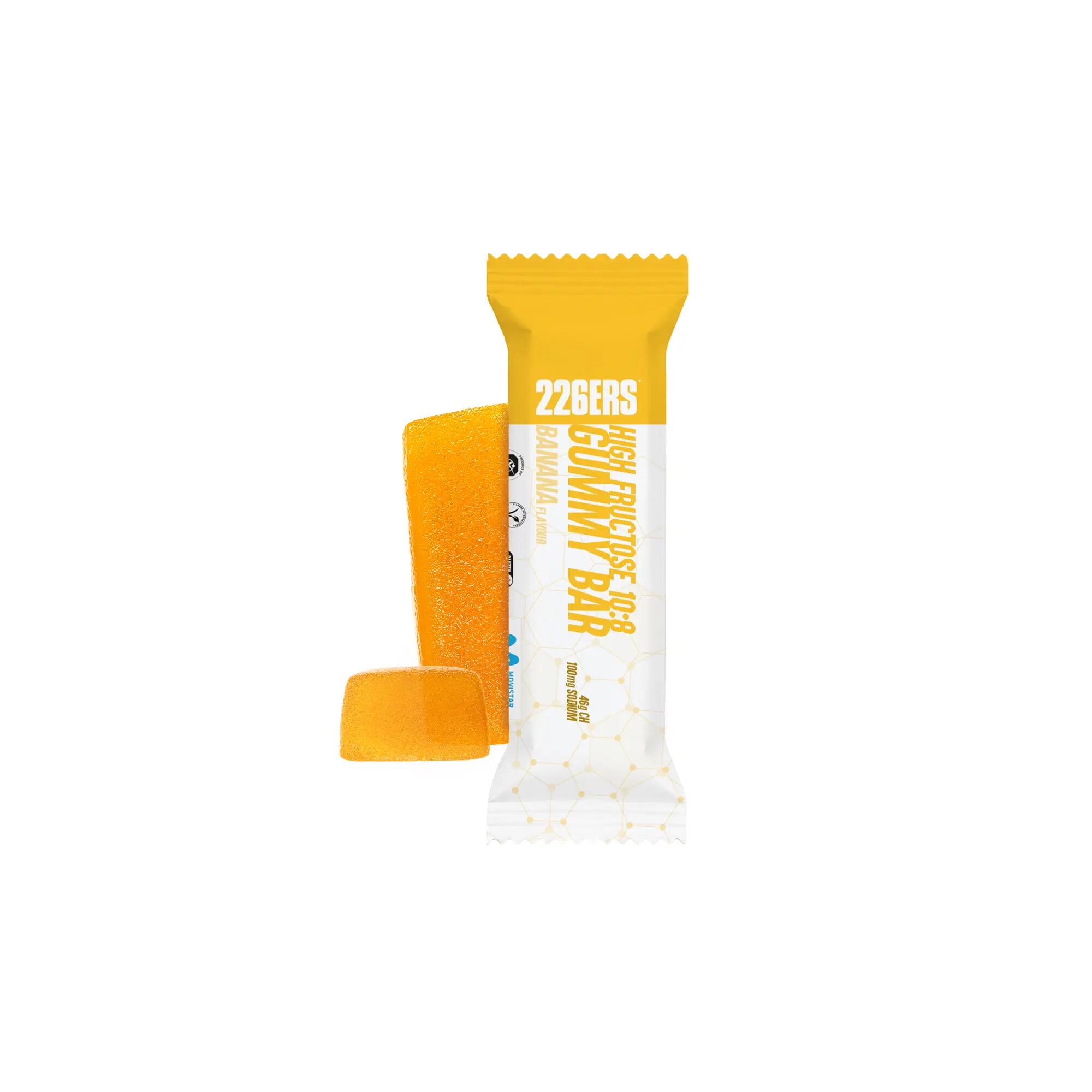 HIGH FRUCTOSE GUMMY BAR 60g BANANA 2/7