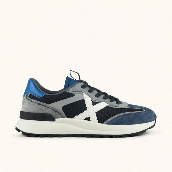 Baskets - Loisirs - Homme - Munich Dynamix - Navy, gris et bleu