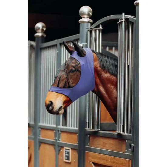 Masque pour cheval anti-insectes souple et extensible Horze