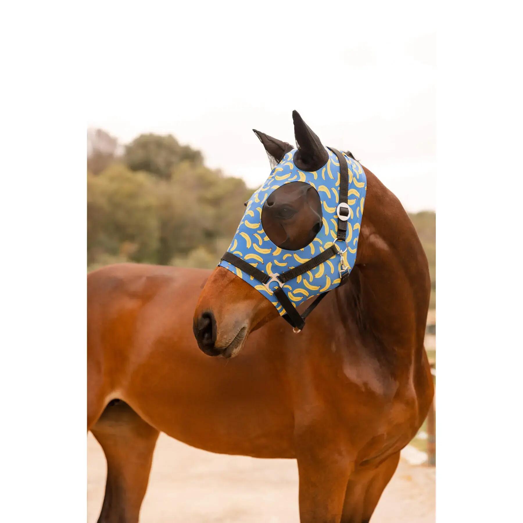 Elastisch paardenvliegenmasker Horze 2/3
