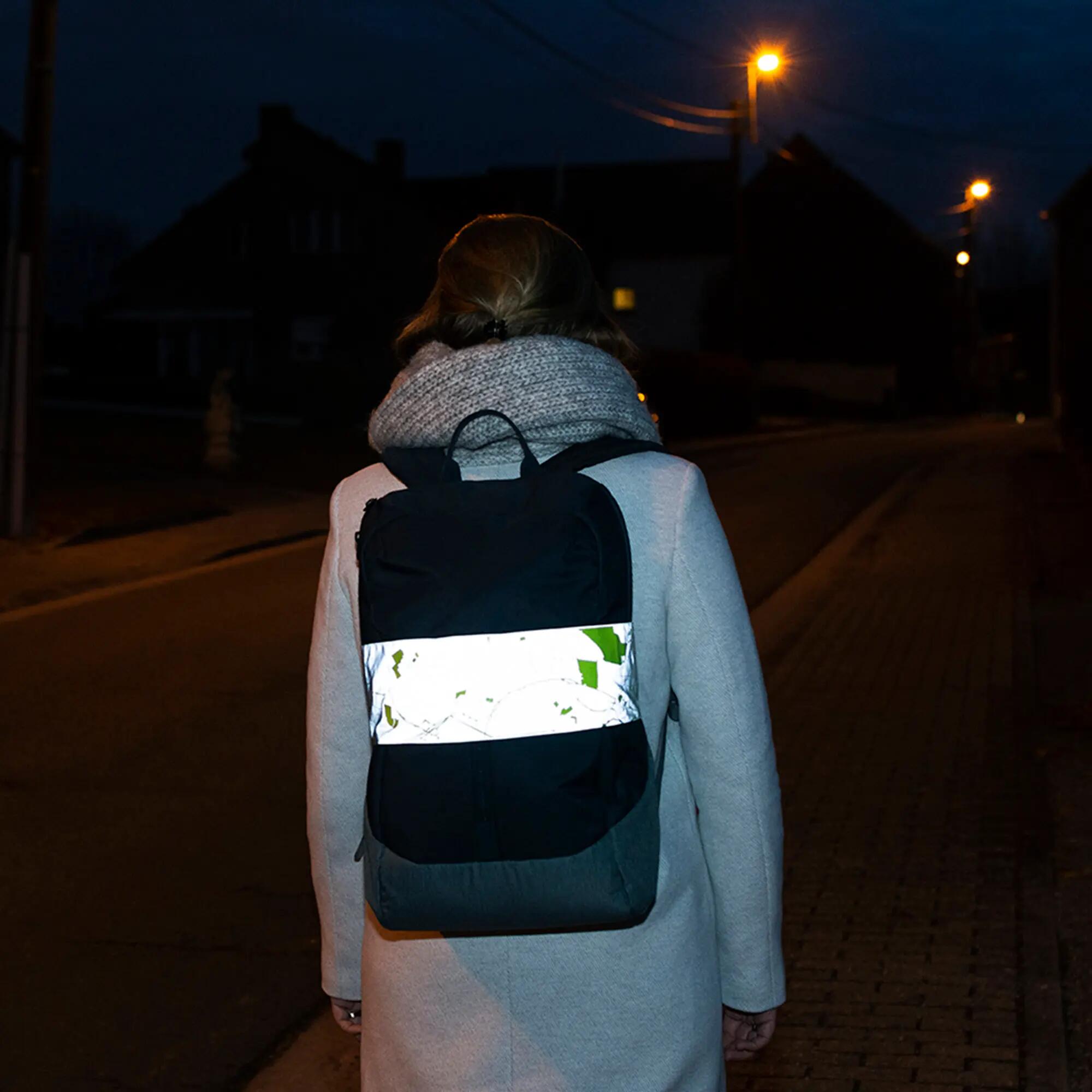 WOWOW - Bande Réfléchissante Wrap It City Map pour Sac à Dos 3/4