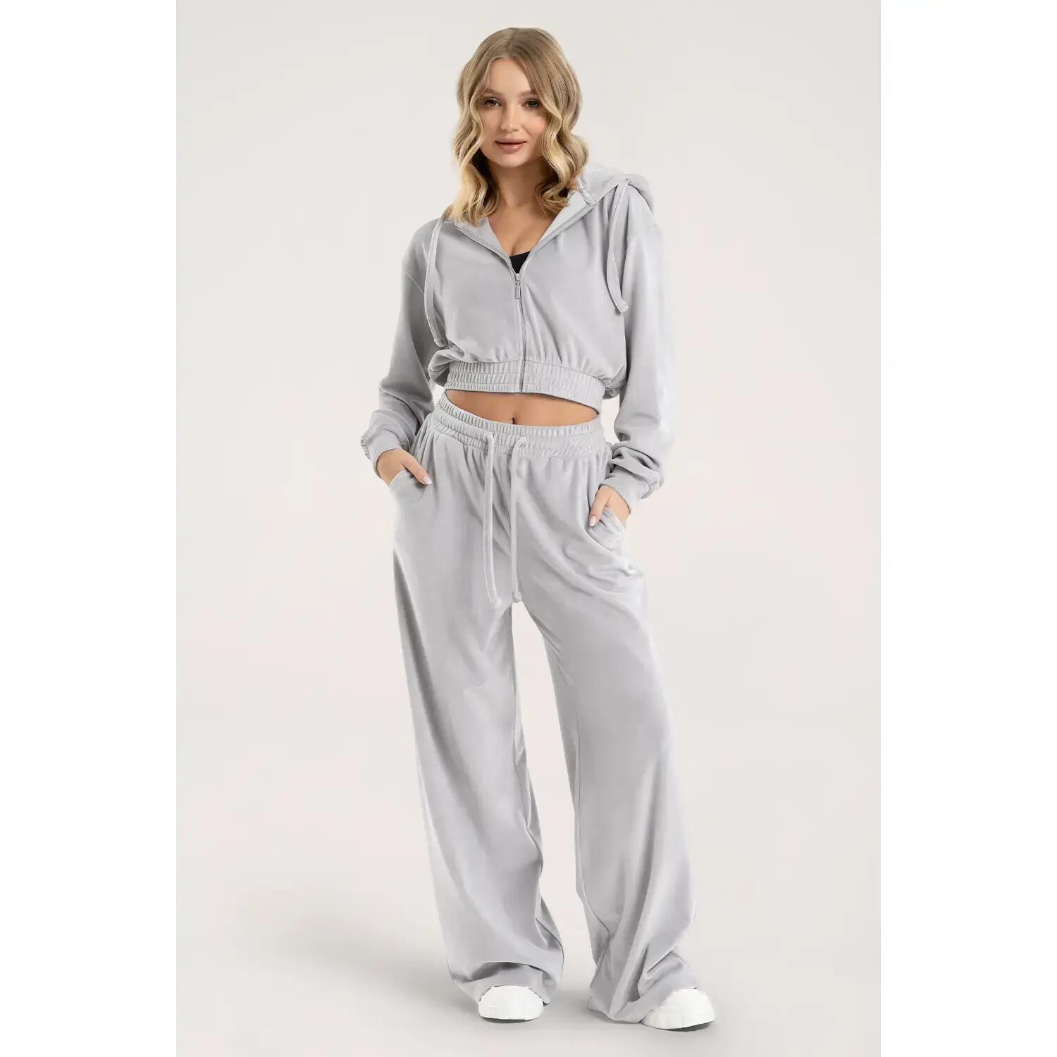 Pantalon de jogging en velours femme Gym Glamour 2/3