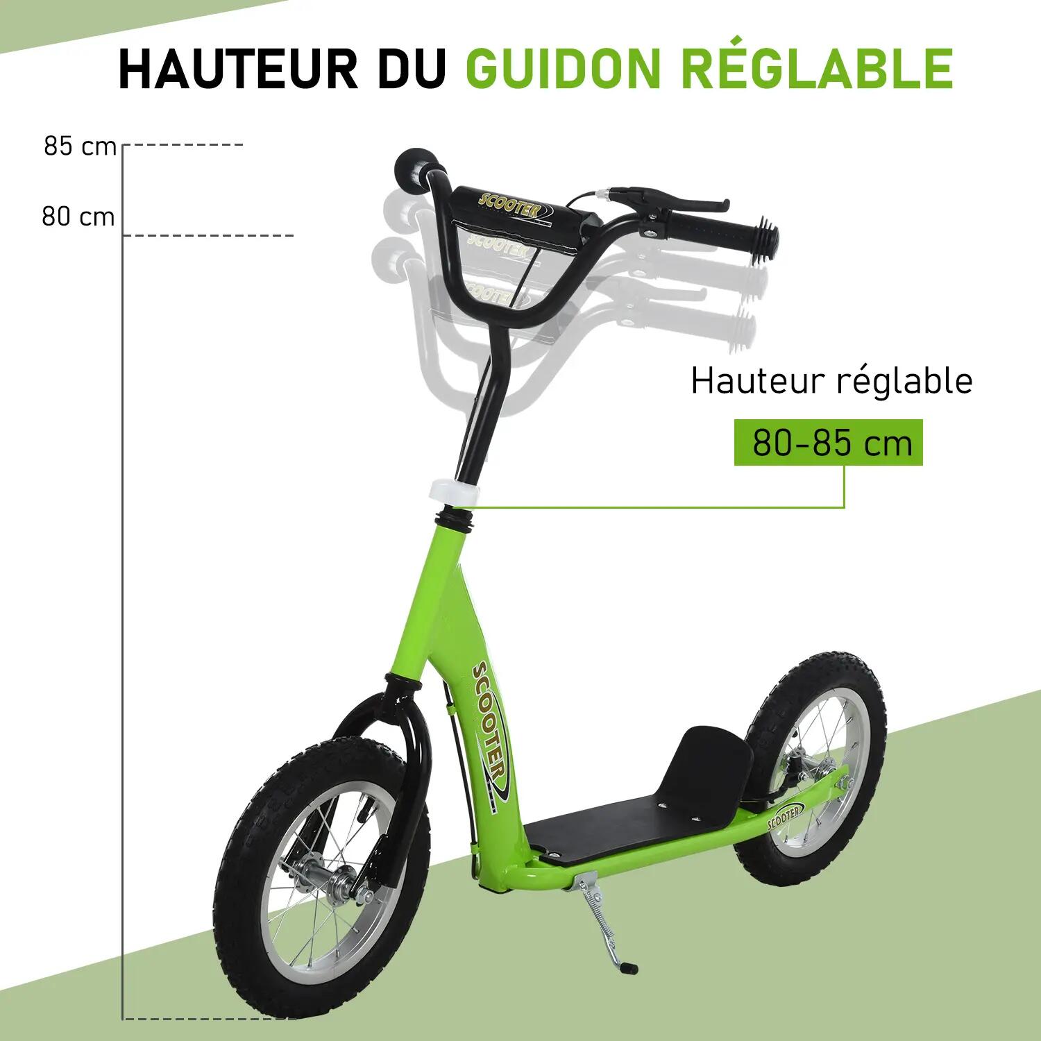 Trottinette patinette enfants grandes roues 3/5