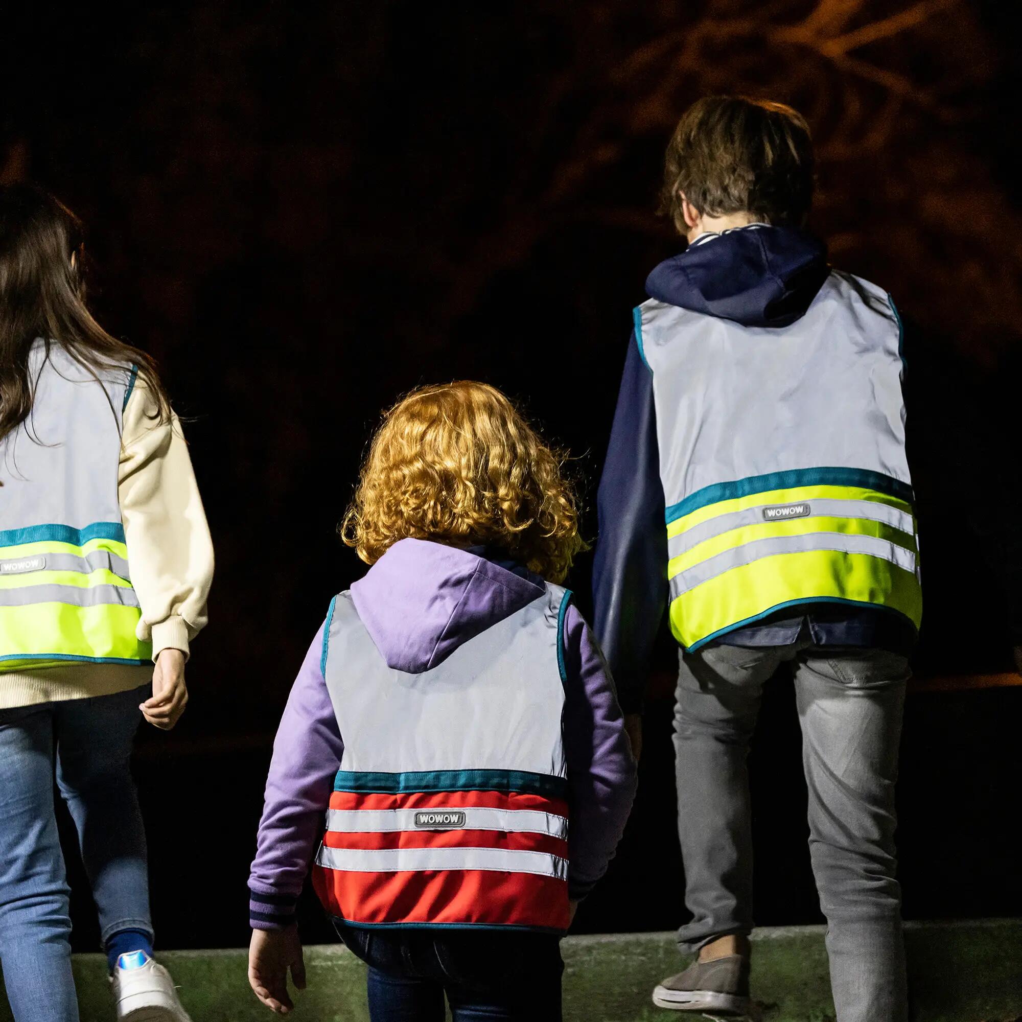 WOWOW - Wasabi Kinder Grüne Vollreflektierende Warnschutz Laufweste 4/5