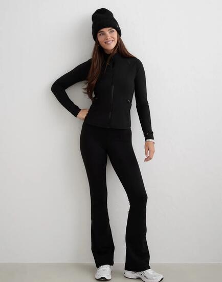 Femme Veste Chauffante Zippée Noir