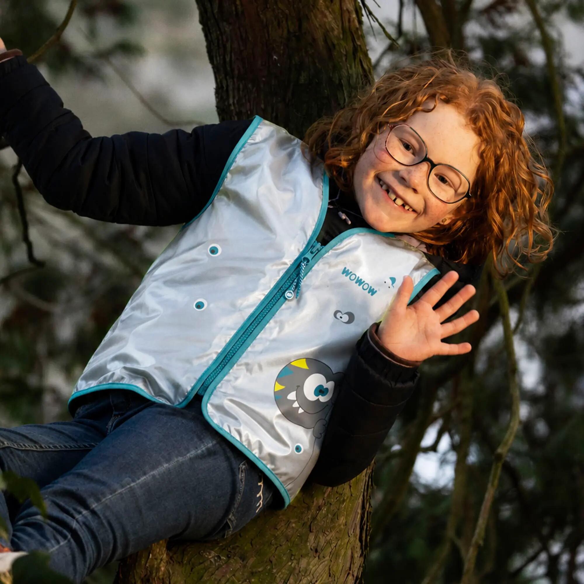WOWOW - Crazy Monster Kinder Vollreflektierende Warnschutz Outdoorweste 4/5