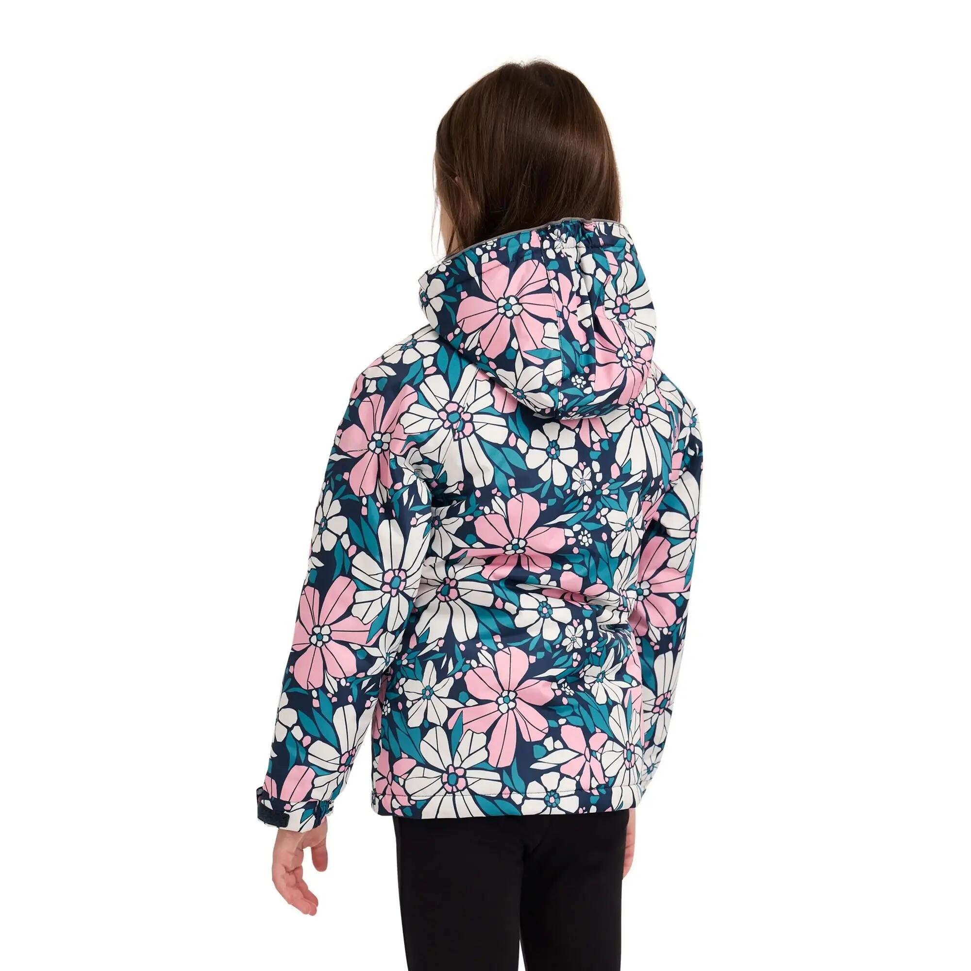 Waterdichte jas voor meisjes van Marla Flowers (Saffierblauw) 4/7