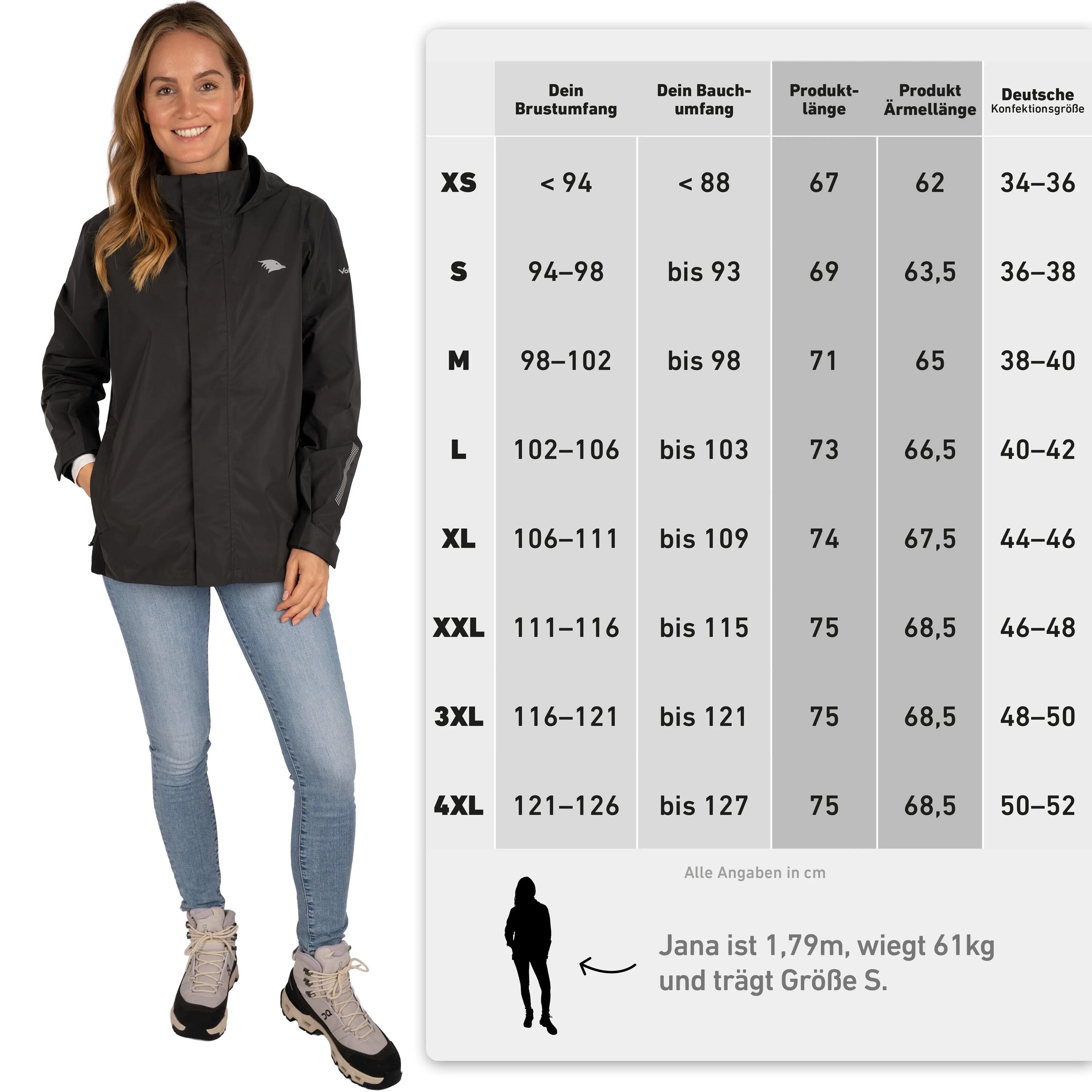 Chubasquero bici mujer totalmente reflectante, impermeable y cortavientos 5/5