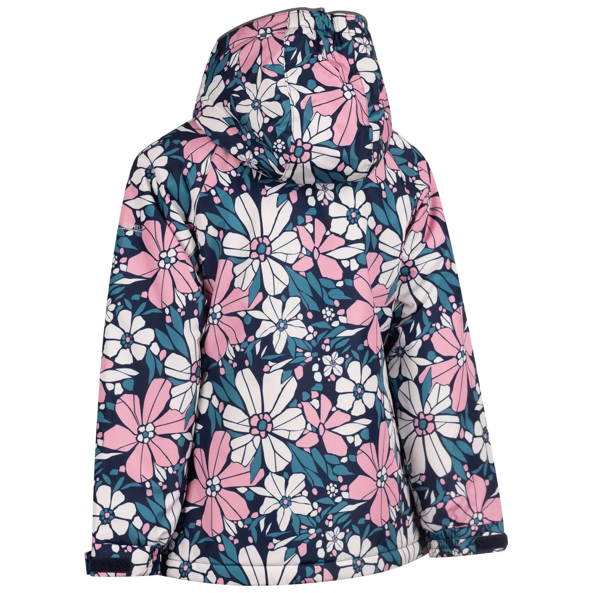 Waterdichte jas voor meisjes van Marla Flowers (Saffierblauw) 2/7