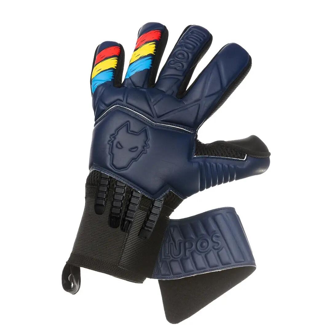 Mănuși portar FingerSave LUPOS Tricolor Navy 5
