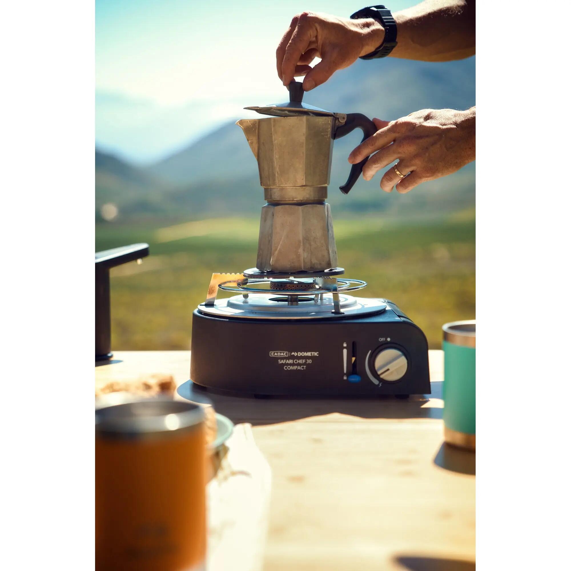 Support pour cafetière CADAC - Acier inoxydable 2/3