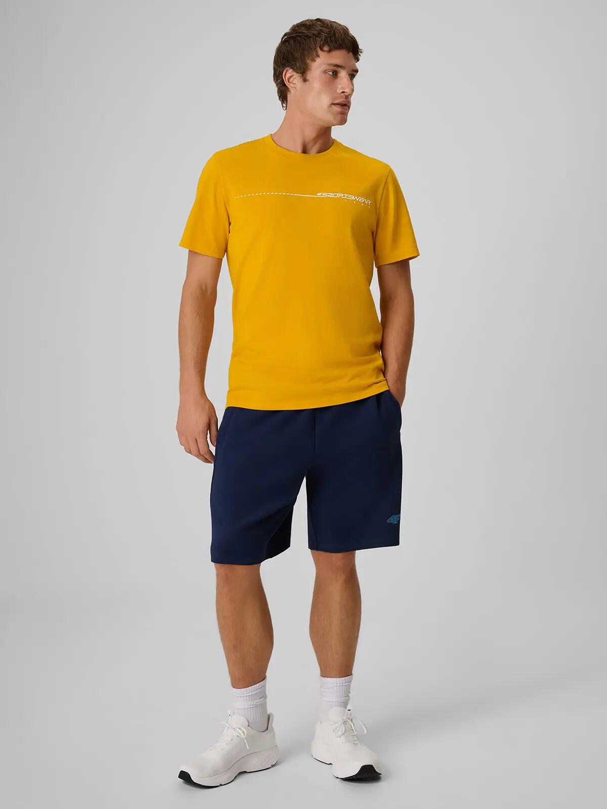 4F T-shirt regular z nadrukiem męski 4/6