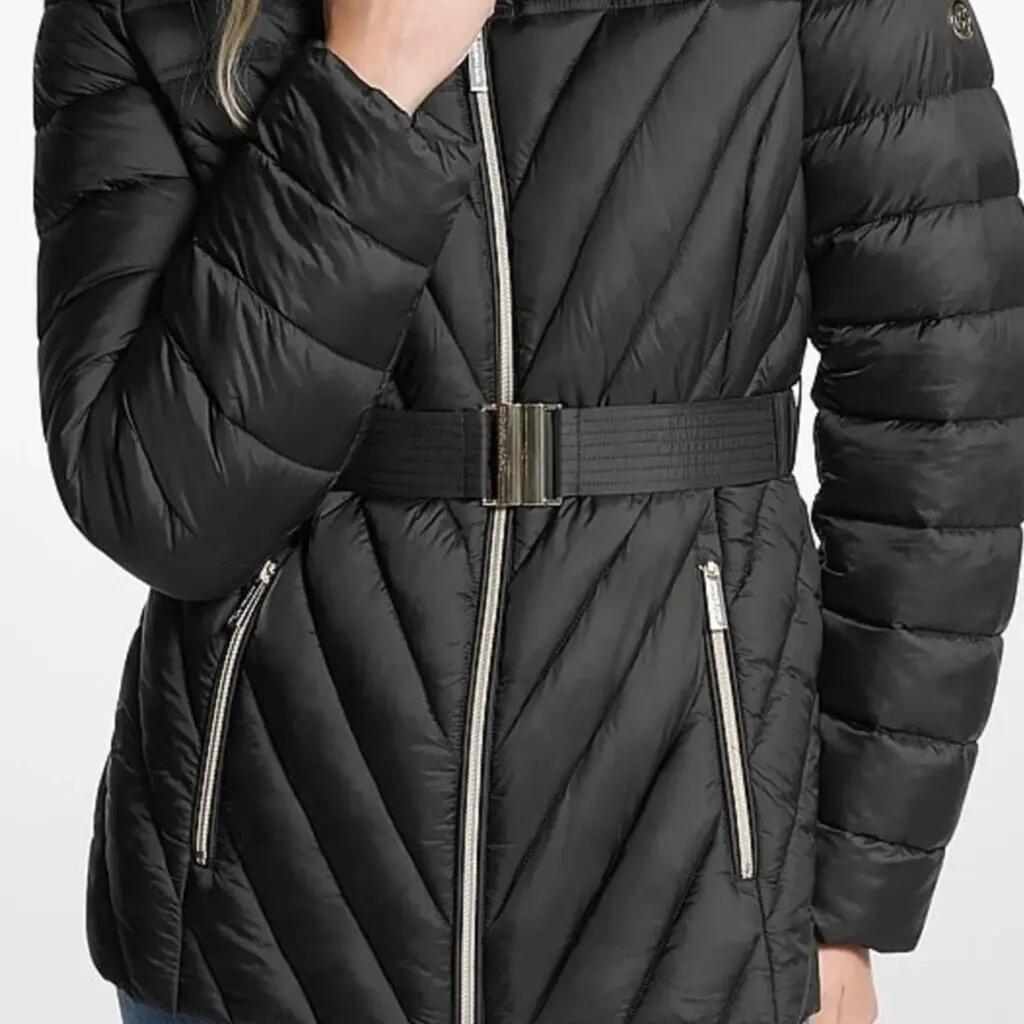 Giacca Michael Kors Modello W Fx Fur Trim Colore Nero 3/5