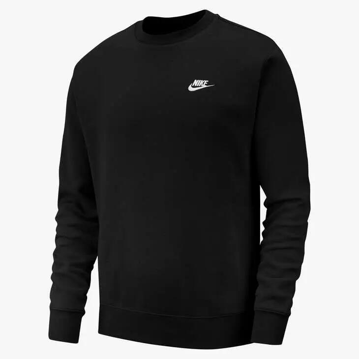 Sudaderas jerseys polares para Hombre Nike Club fleece Negro 2/4
