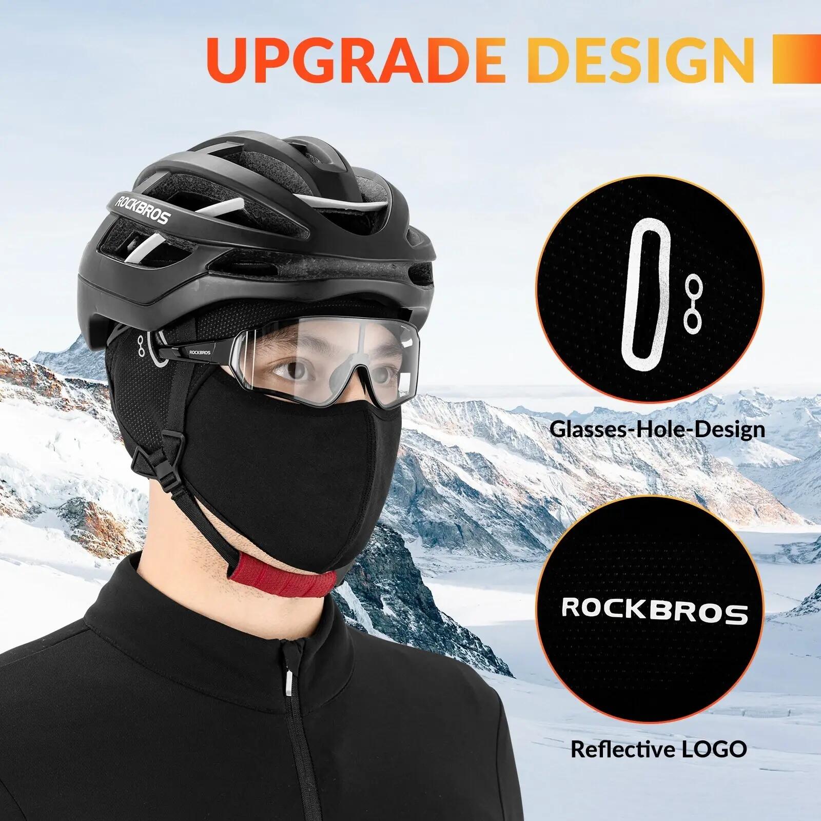 Cagoule masque facial hiver et automne coupe-vent chaud 4/7