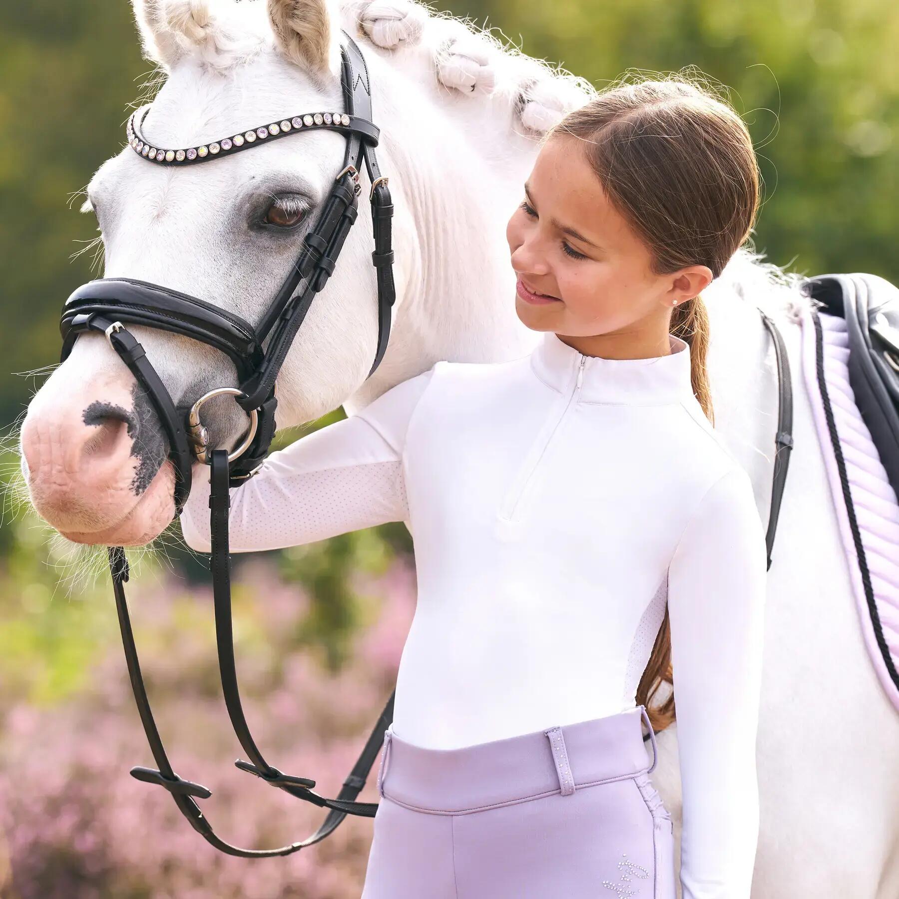 Polo d'équitation manches longues fille Imperial Riding Jamy 3/4