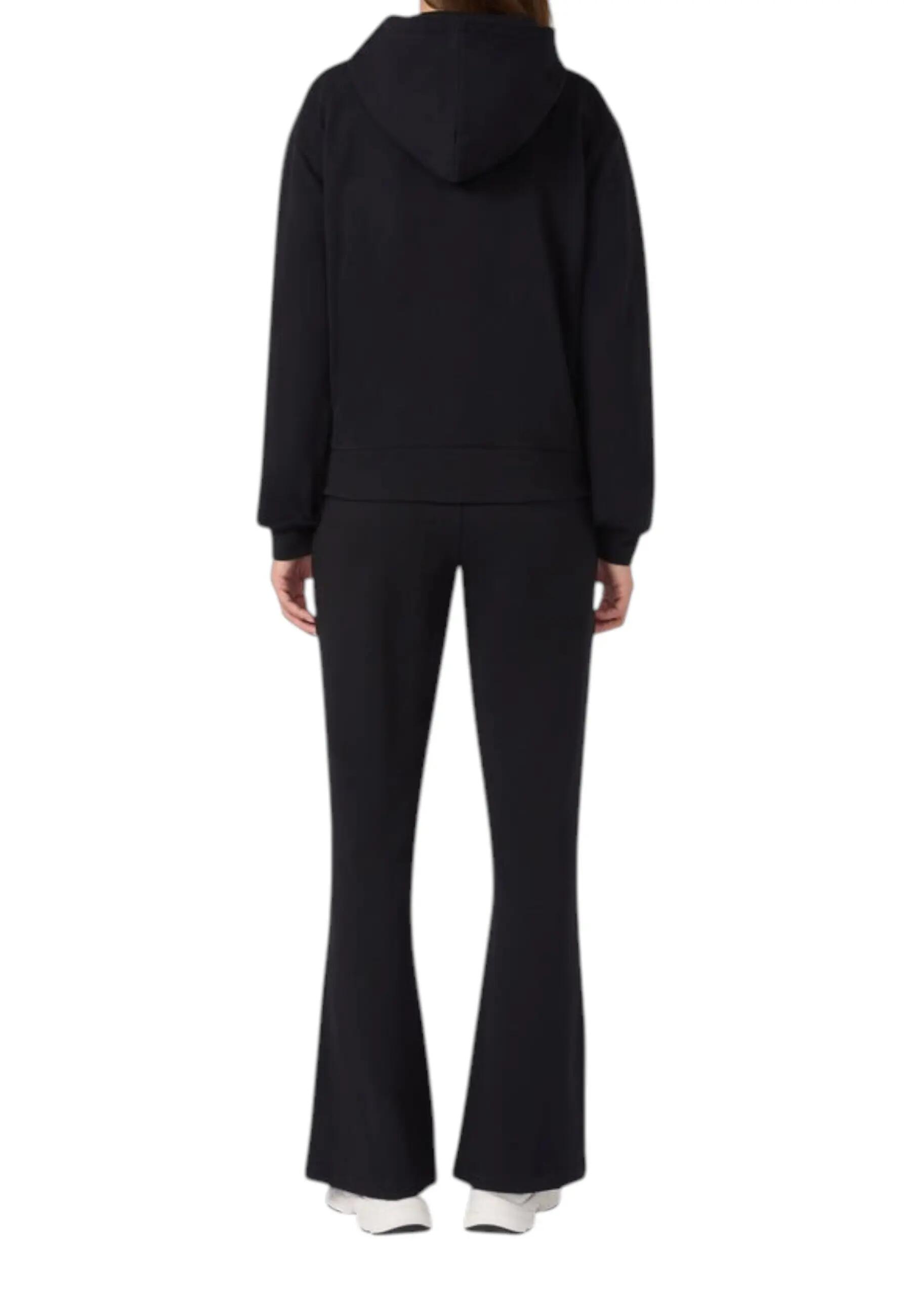 Champion - Dames Trainingspak Volledig Ritssluiting en Flared Broek, Zwart 3/5