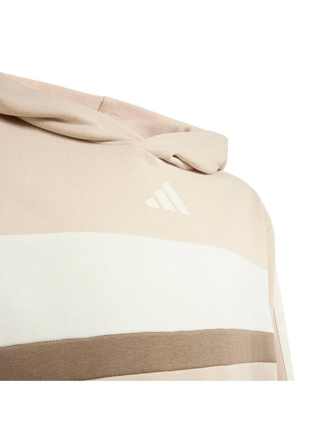 Felpe in pile per bambino Adidas Tiberio Beige. 3/5