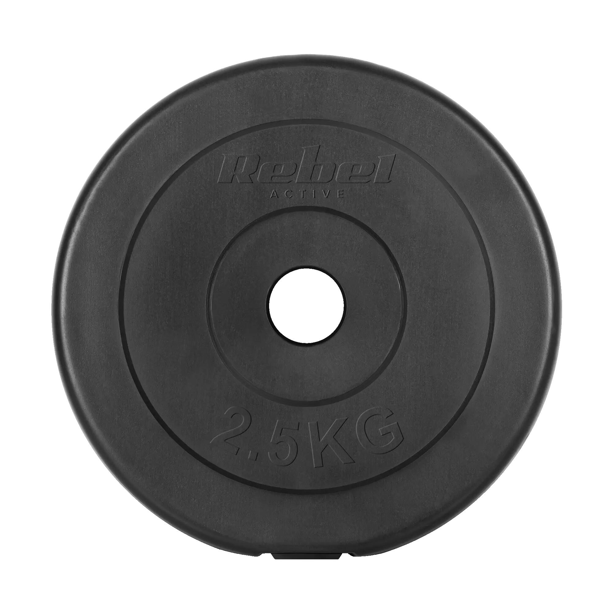 Obciążenie bitumiczne zestaw 4x2.5kg 10kg otwór 31mm talerz klasyczny REBEL 3/7
