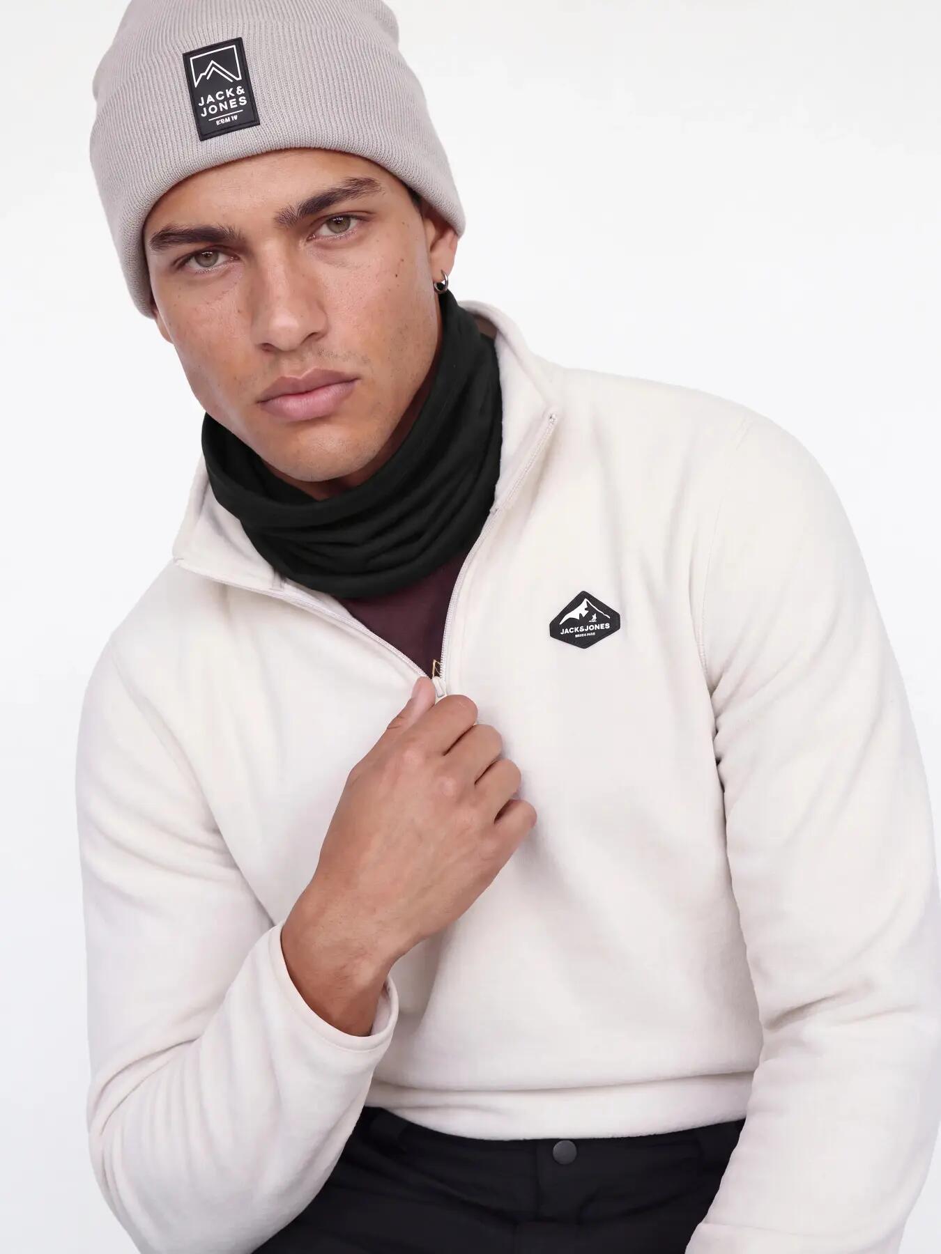 Hombre Esquí Braga de Cuello Secado Rápido Farry O-24 Black 4/5