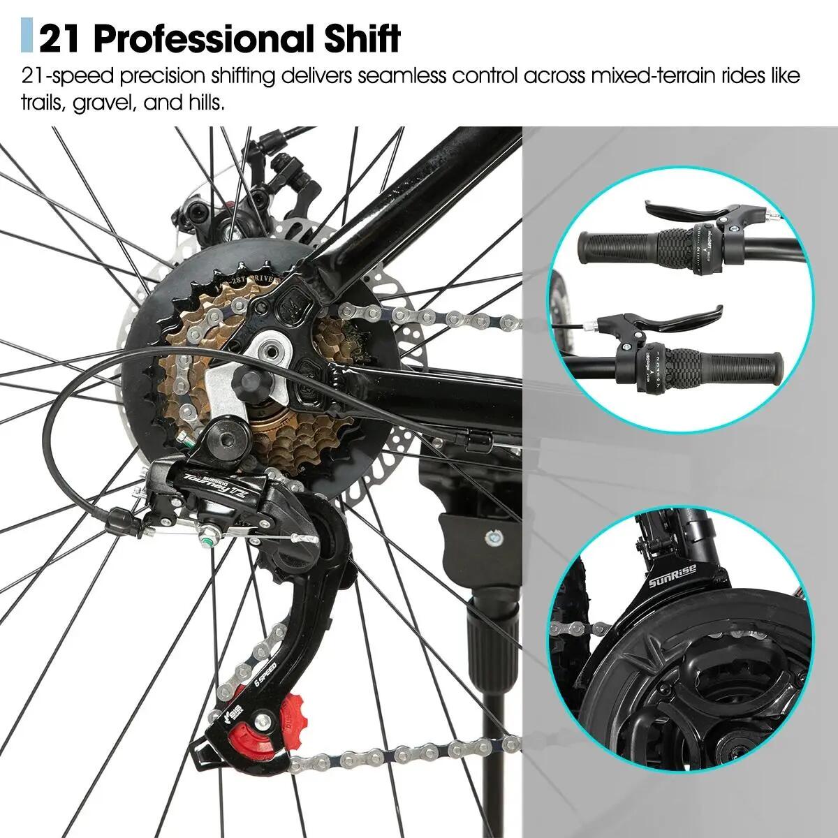 Gemengd Mountainbike 26/27.5 inch Aluminium Schijfrem Rockford 4/6
