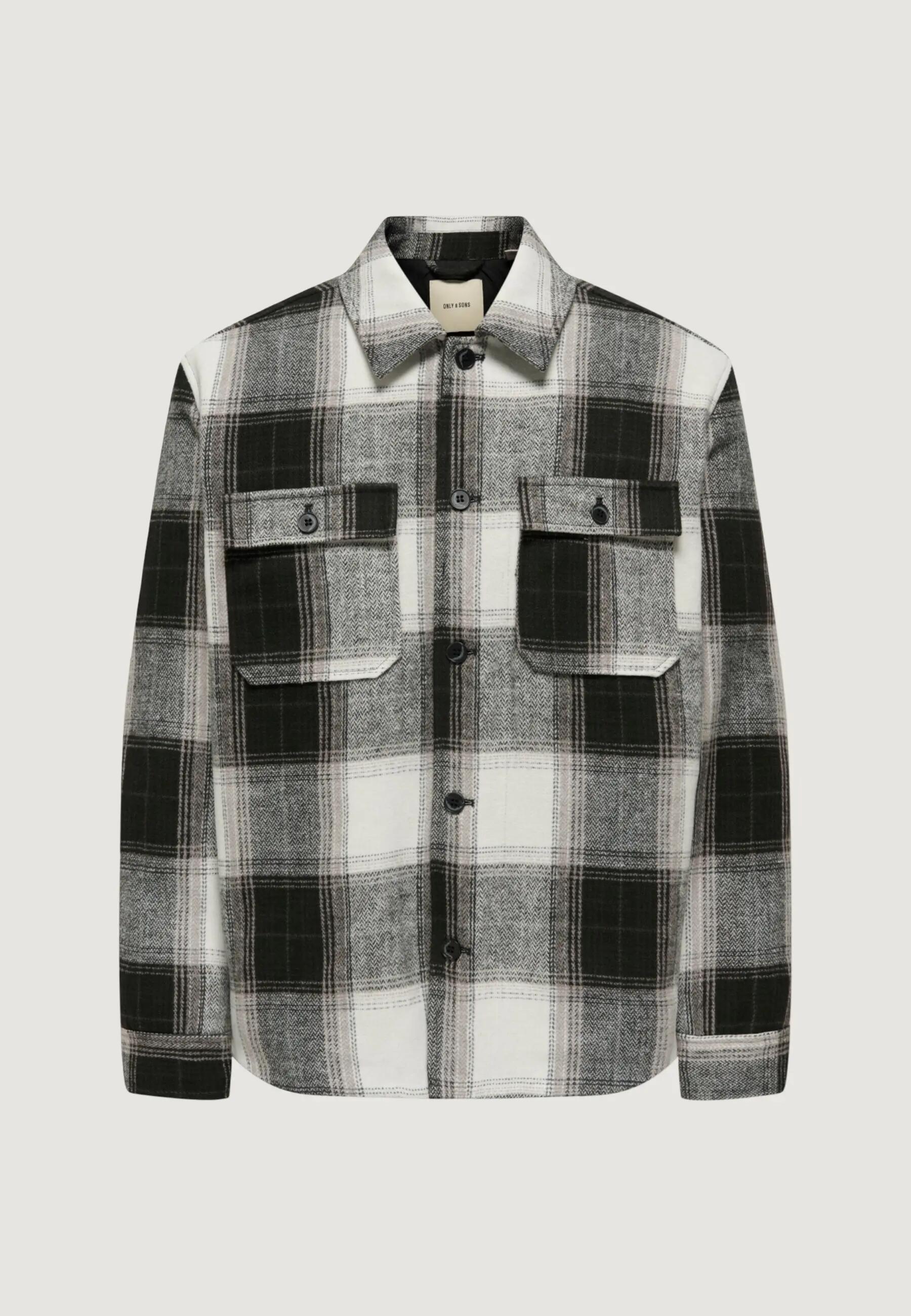 Giubbotti Uomo Onszack Overshirt Otw Noos Nero 3/5