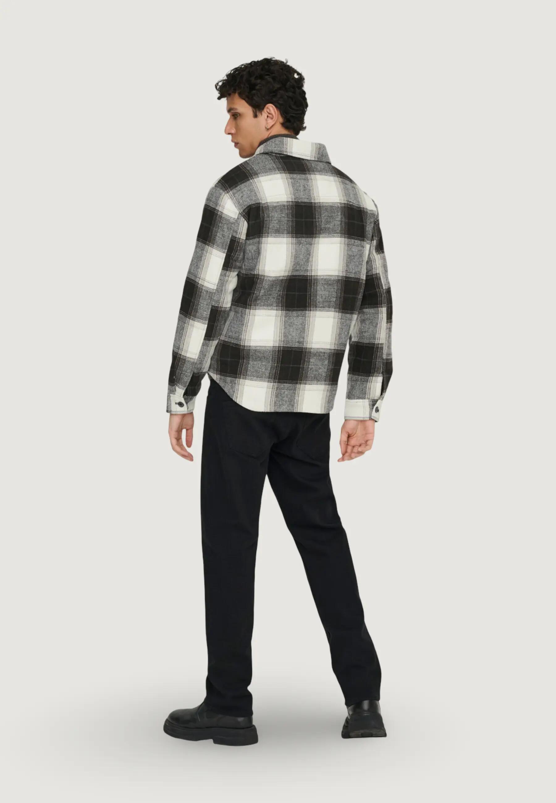Giubbotti Uomo Onszack Overshirt Otw Noos Nero 2/5
