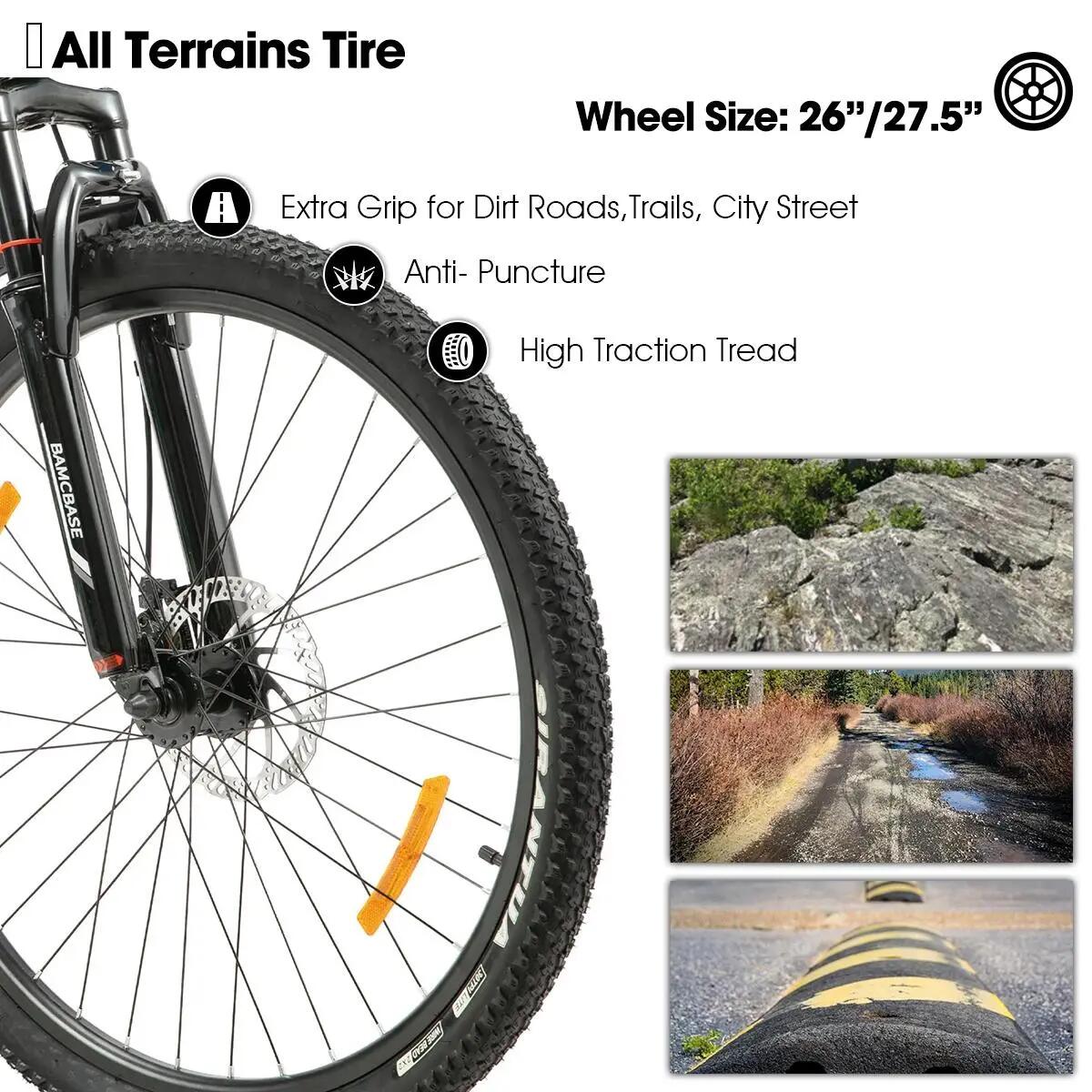 Dames Heren Mountainbike 26/27,5 inch 21V Aluminium Schijfremmen Rockford 6/6