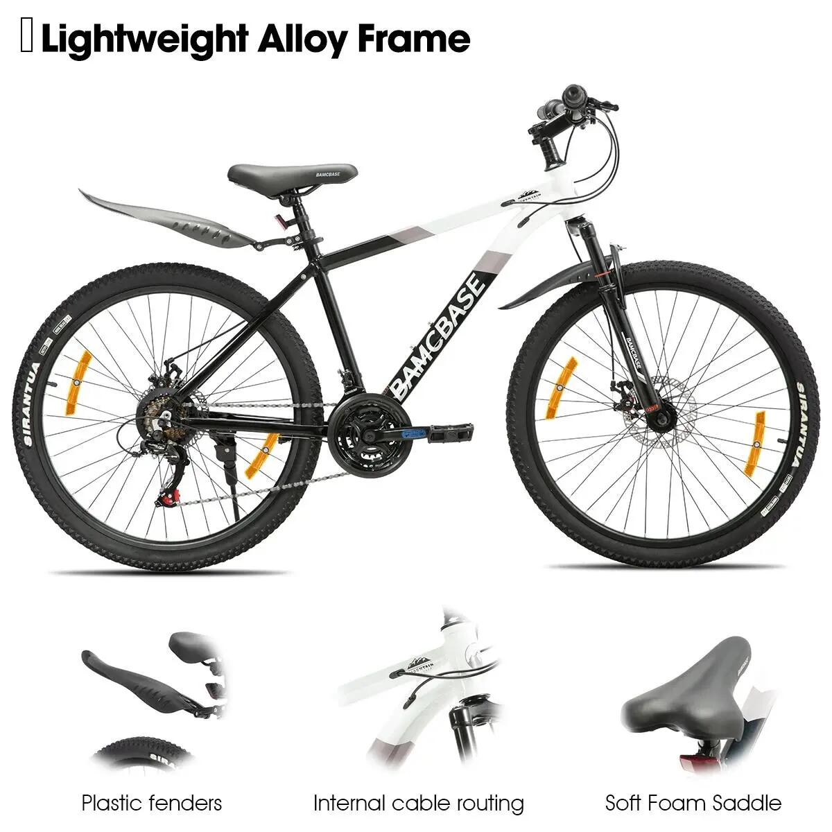 Dames Heren Mountainbike 26/27,5 inch 21V Aluminium Schijfremmen Rockford 2/6