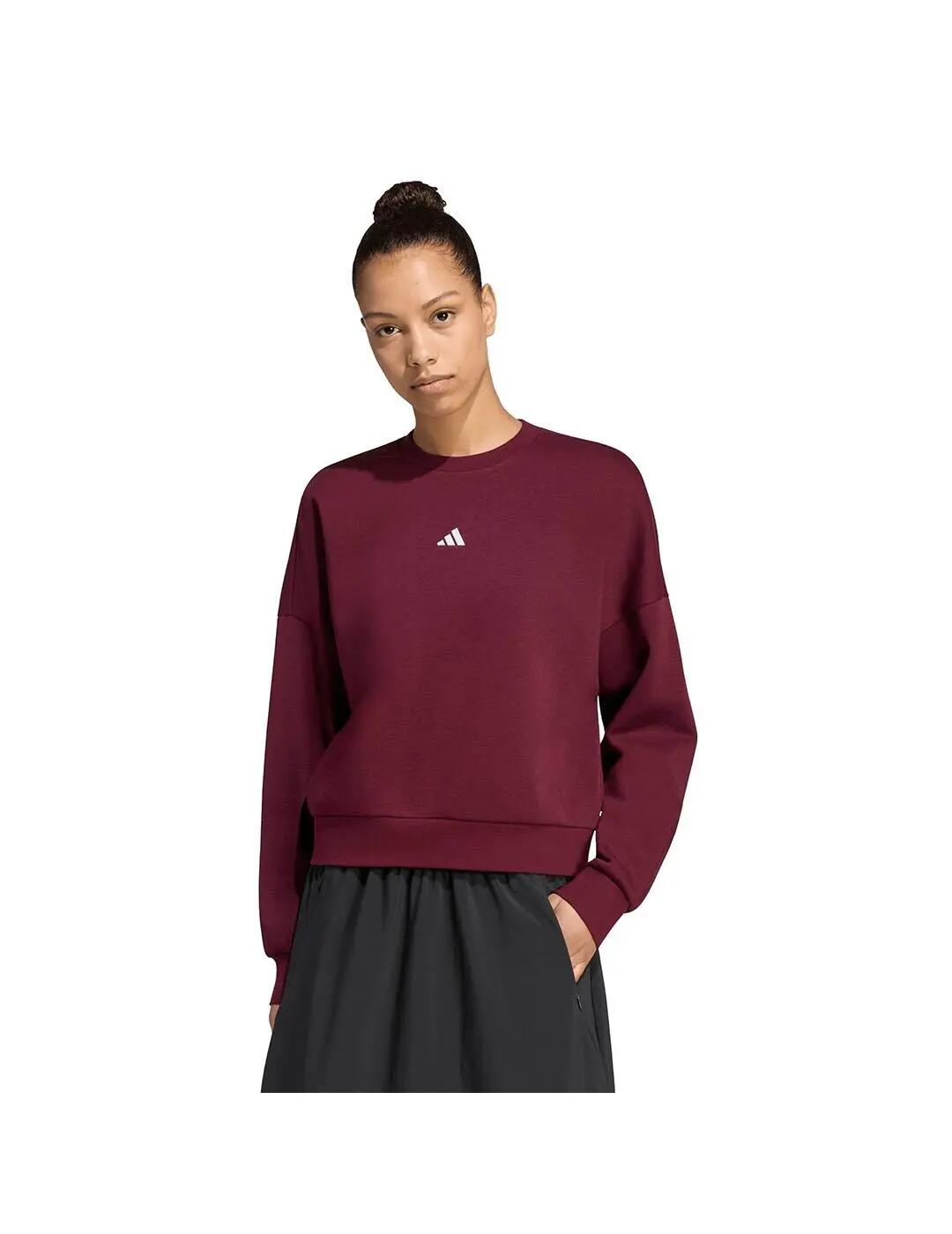 Pullover Fleecejacken für Frauen Adidas Essentials Granatapfel. 2/5