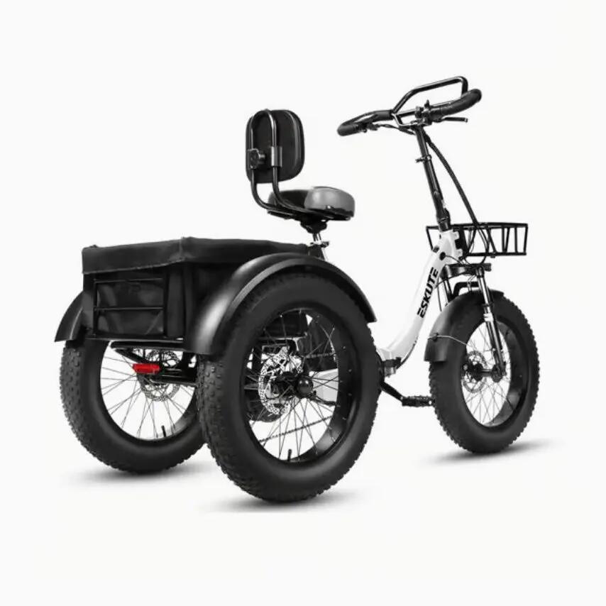 Triciclo Elétrico ESKUTE T302Pro - Bateria De Lítio 48V 20.8Ah - Pneu 20" 3/8