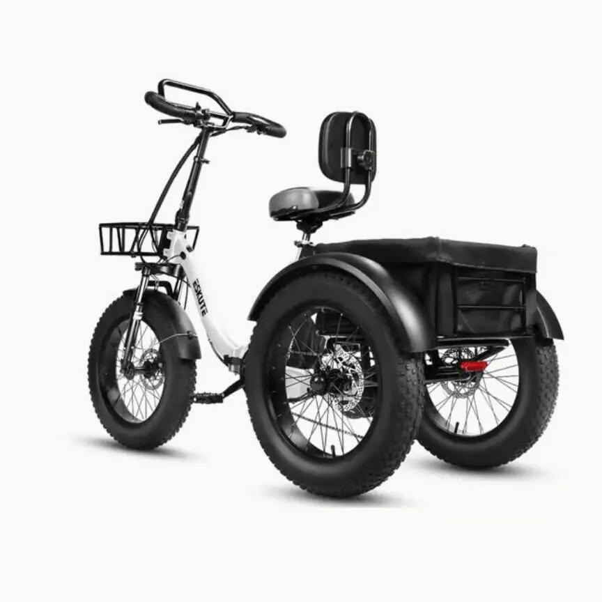 Triciclo Elétrico ESKUTE T302Pro - Bateria De Lítio 48V 20.8Ah - Pneu 20" 2/8