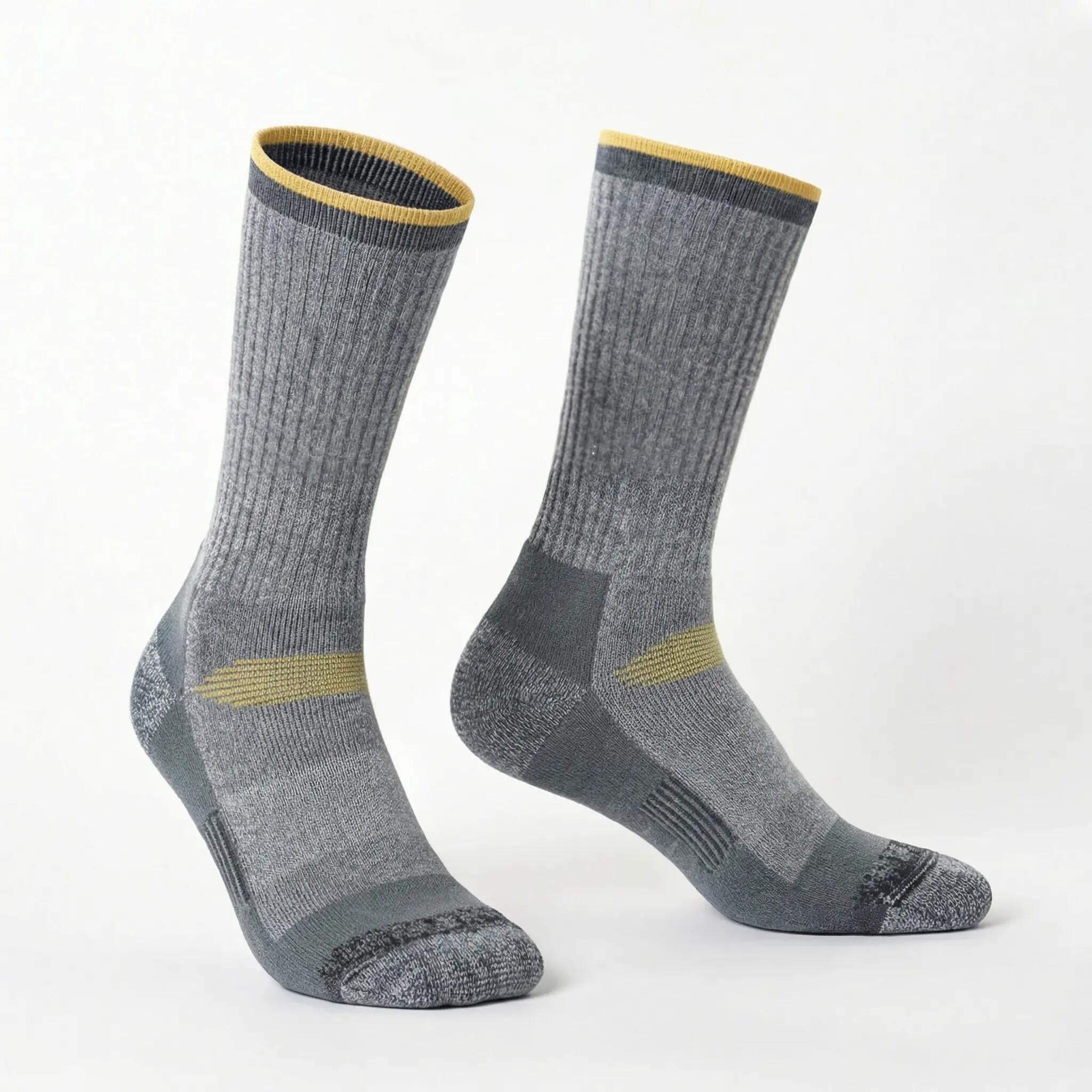 Sosete Tricotate Lana Merino – Termice, Flausate, Multicolor - Navy, XL (43 - 47 8/15