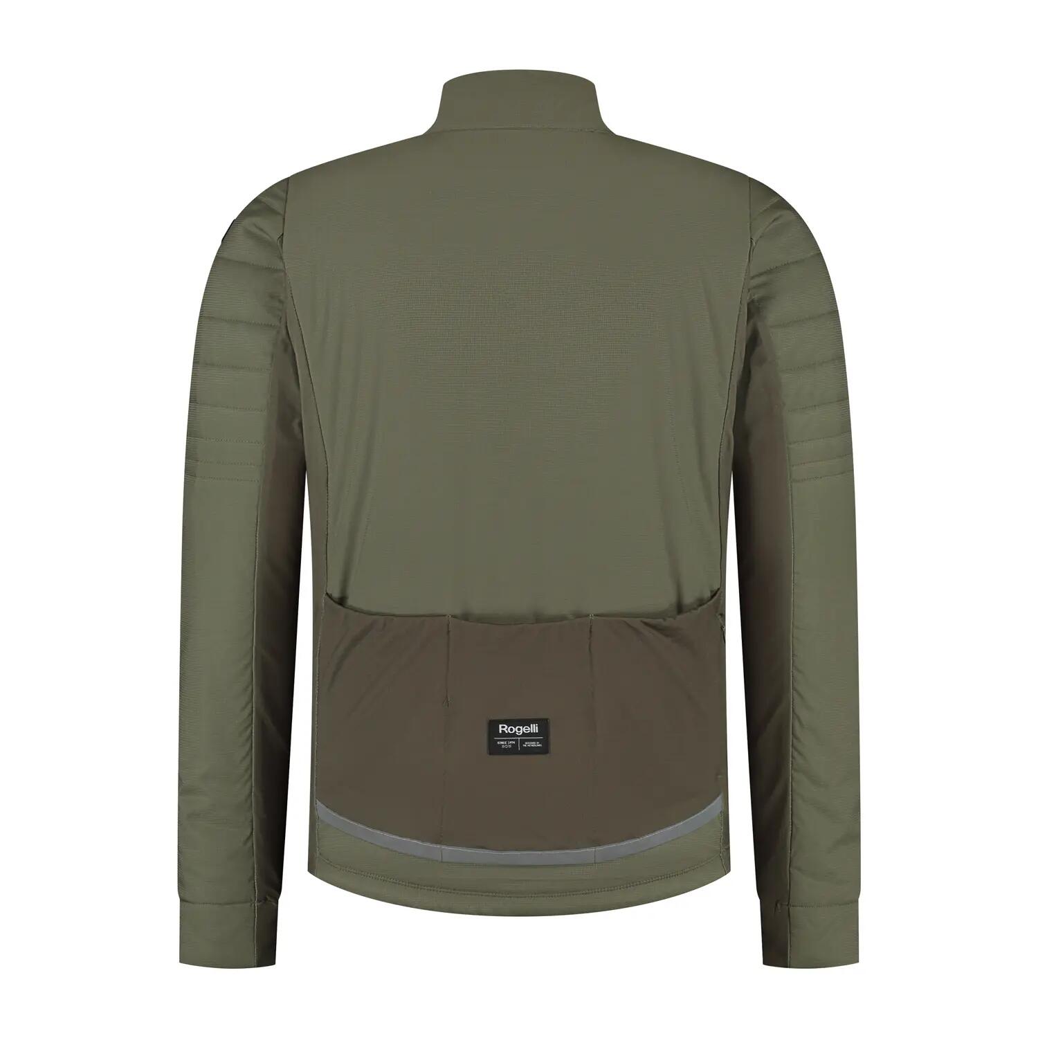 Casaco de Inverno de Ciclismo Homem Element Acolchoado Verde Militar 4/8