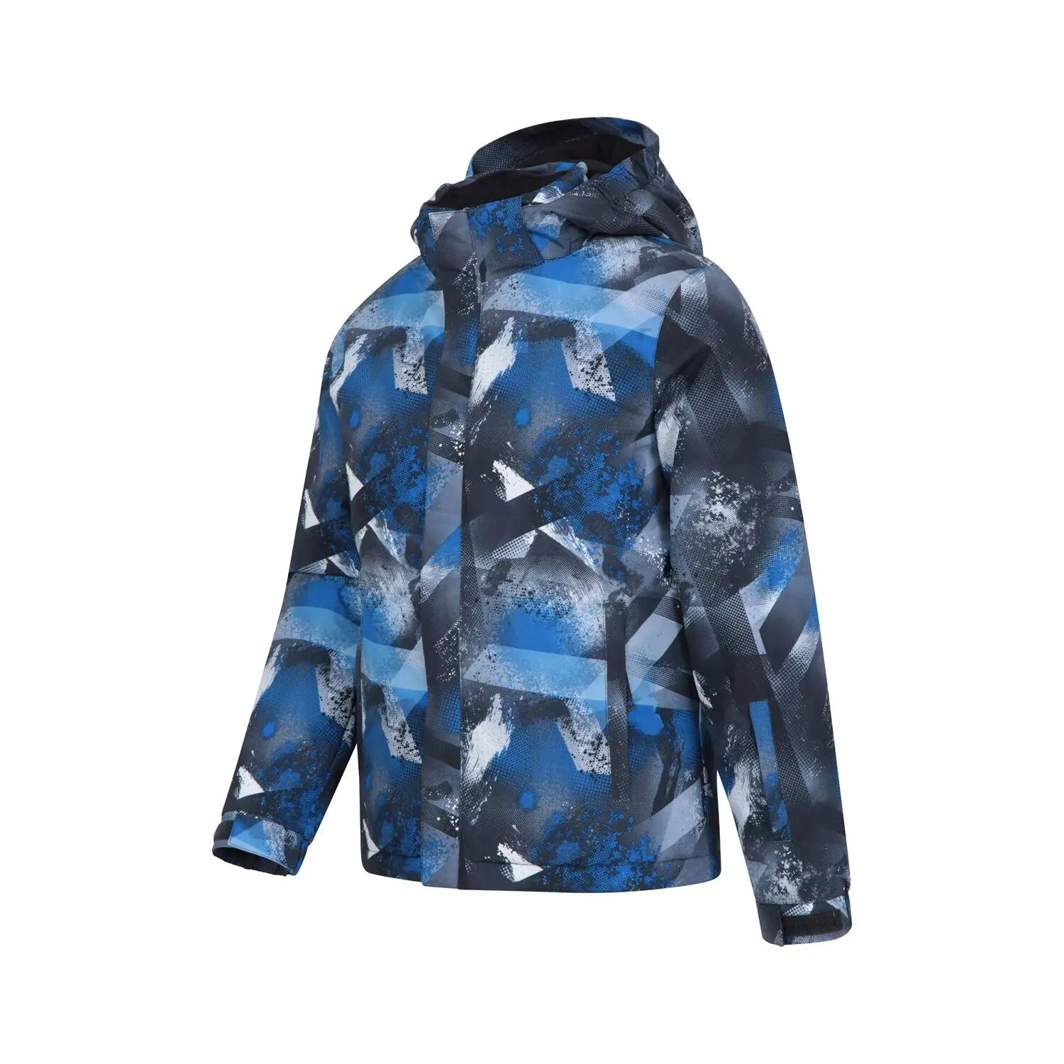 Giacca Da Sci Geometrica Bambini Mountain Warehouse Mogal Blu 5/6