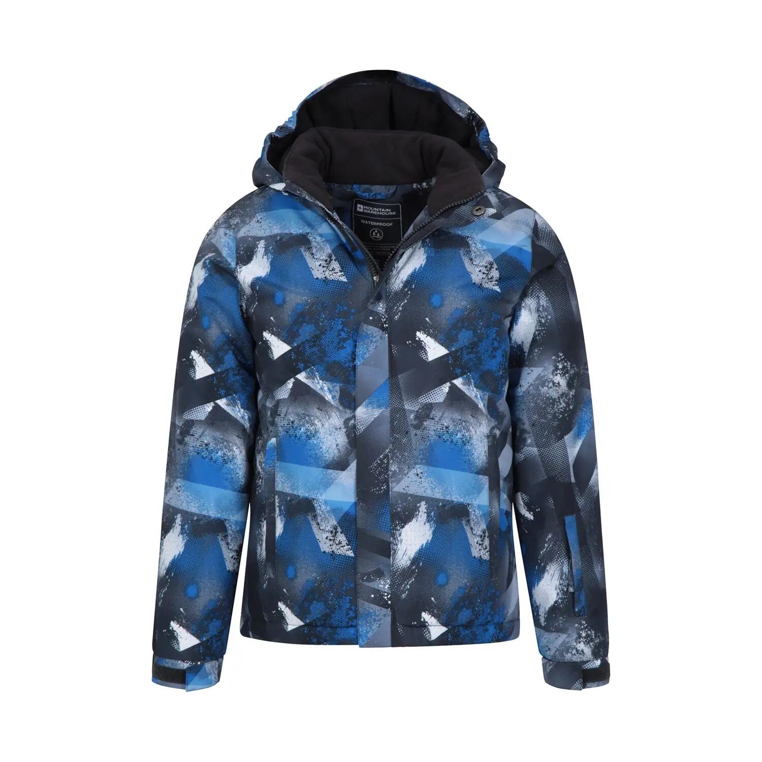 Giacca Da Sci Geometrica Bambini Mountain Warehouse Mogal Blu 4/6